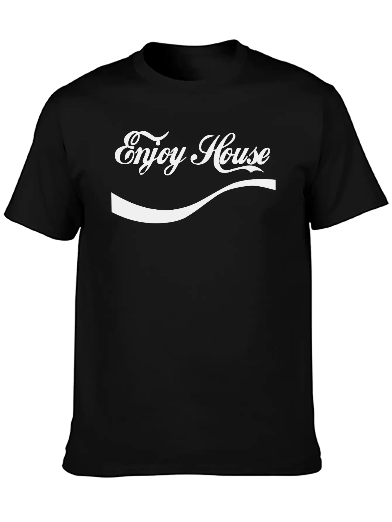 Enjoy House Music Essential Cotton Tee For Daily Outfits ¨C Unisex Style