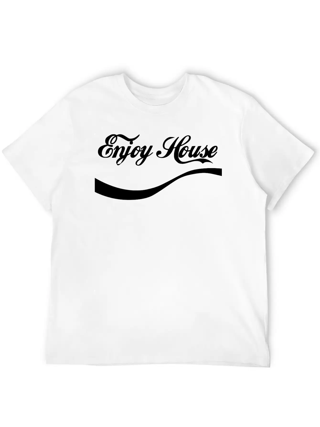 Enjoy House Music Essential Cotton Tee For Daily Outfits ¨C Unisex Style