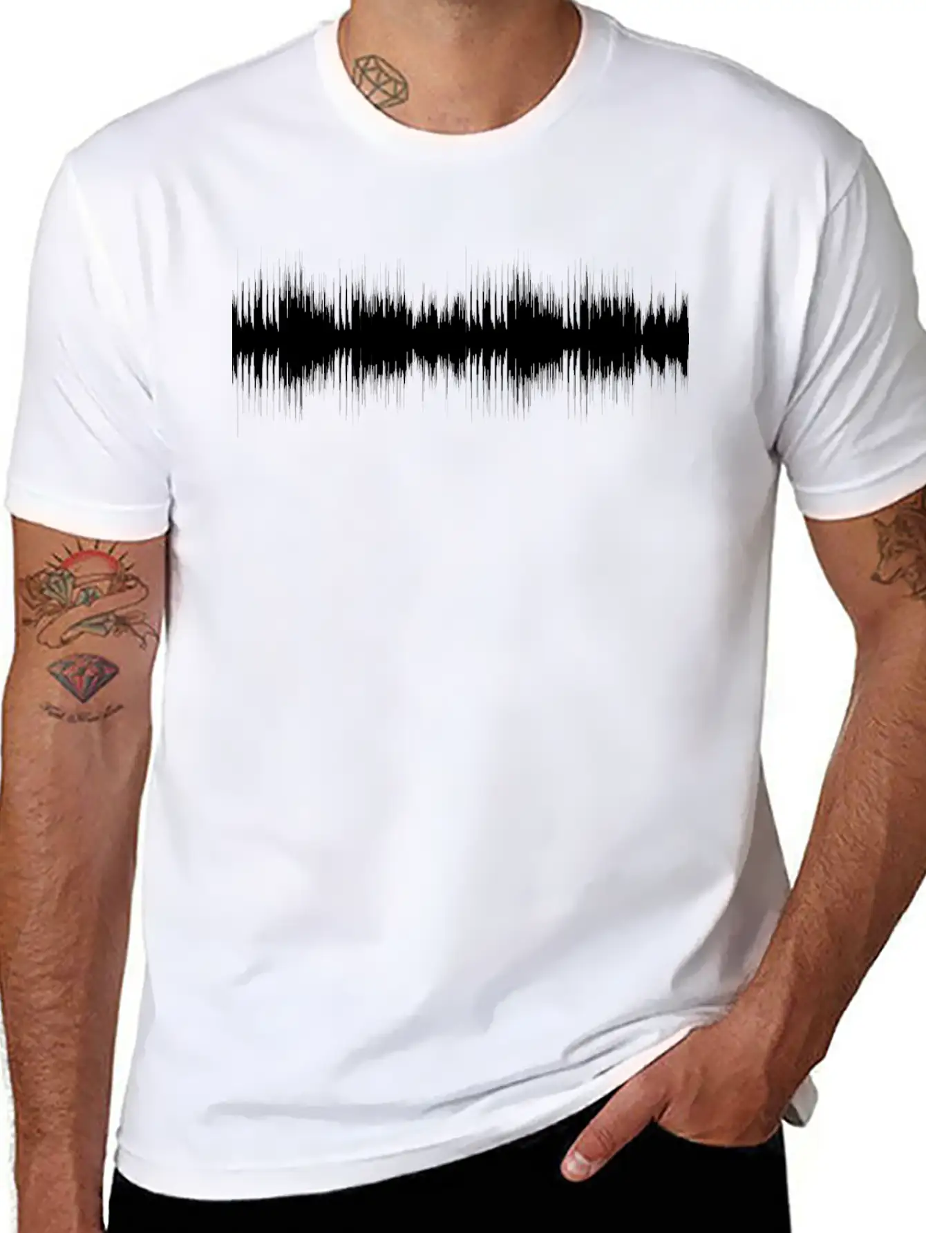 Entertainer Sound Wave Essential Cotton Tee For Daily Outfits ¨C Unisex Style