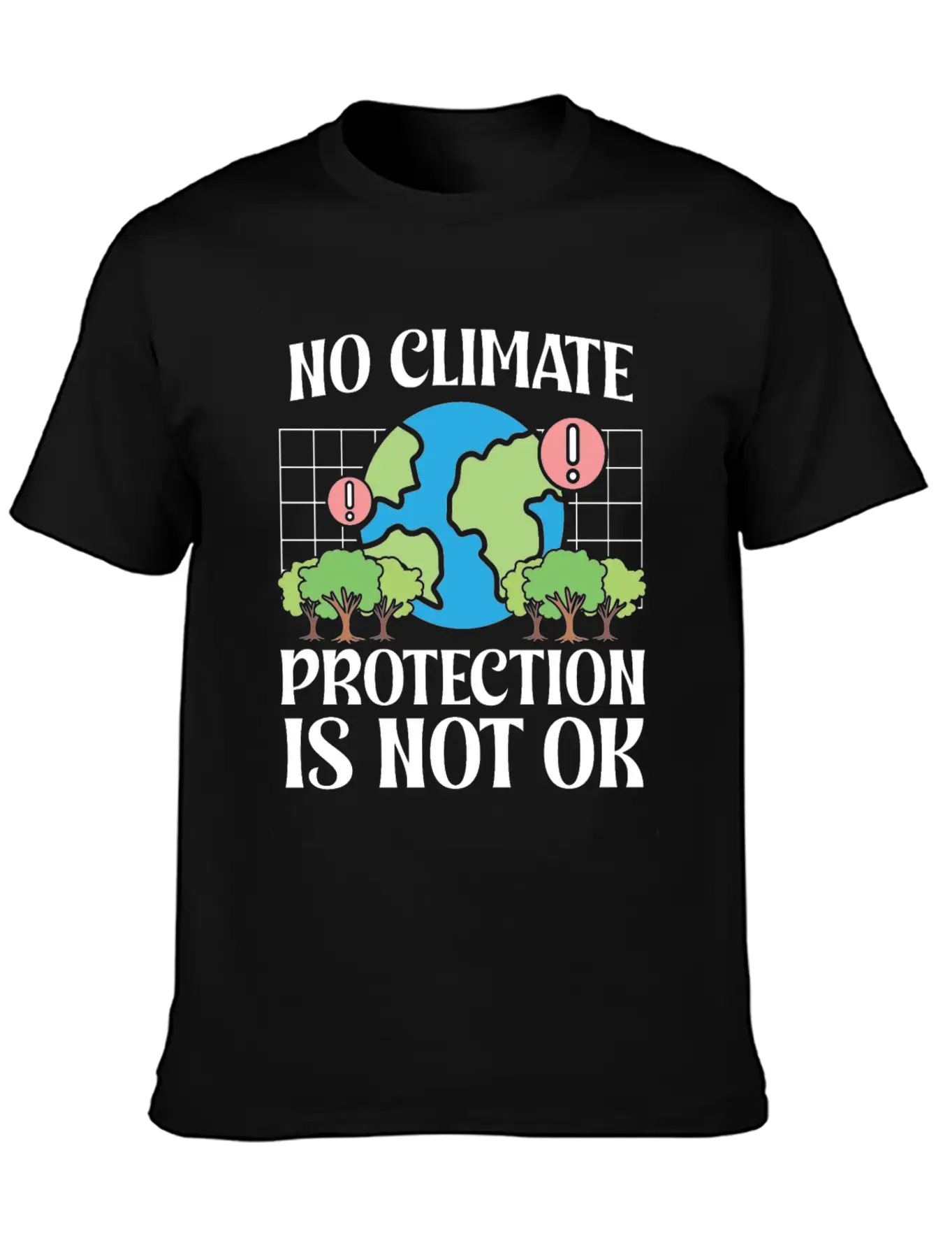 Environmentalism No Climate Protection Not Ok Essential Cotton Tee For Daily Outfits ¨C Unisex Style