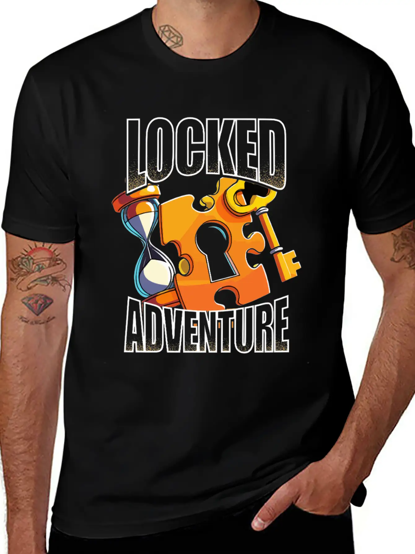 Escape Room Locked Adventure Essential Cotton Tee For Daily Outfits ¨C Unisex Style