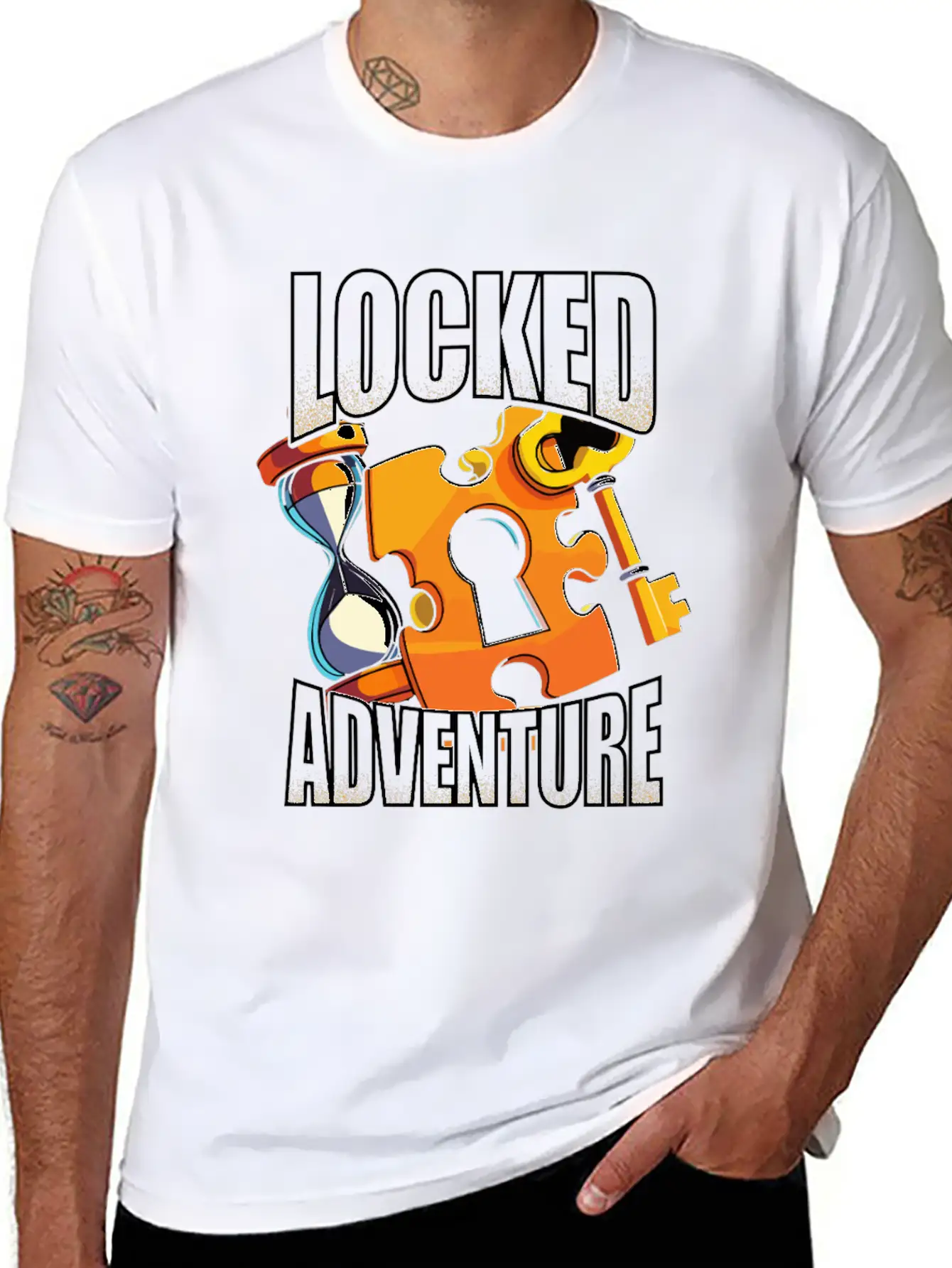 Escape Room Locked Adventure Essential Cotton Tee For Daily Outfits ¨C Unisex Style