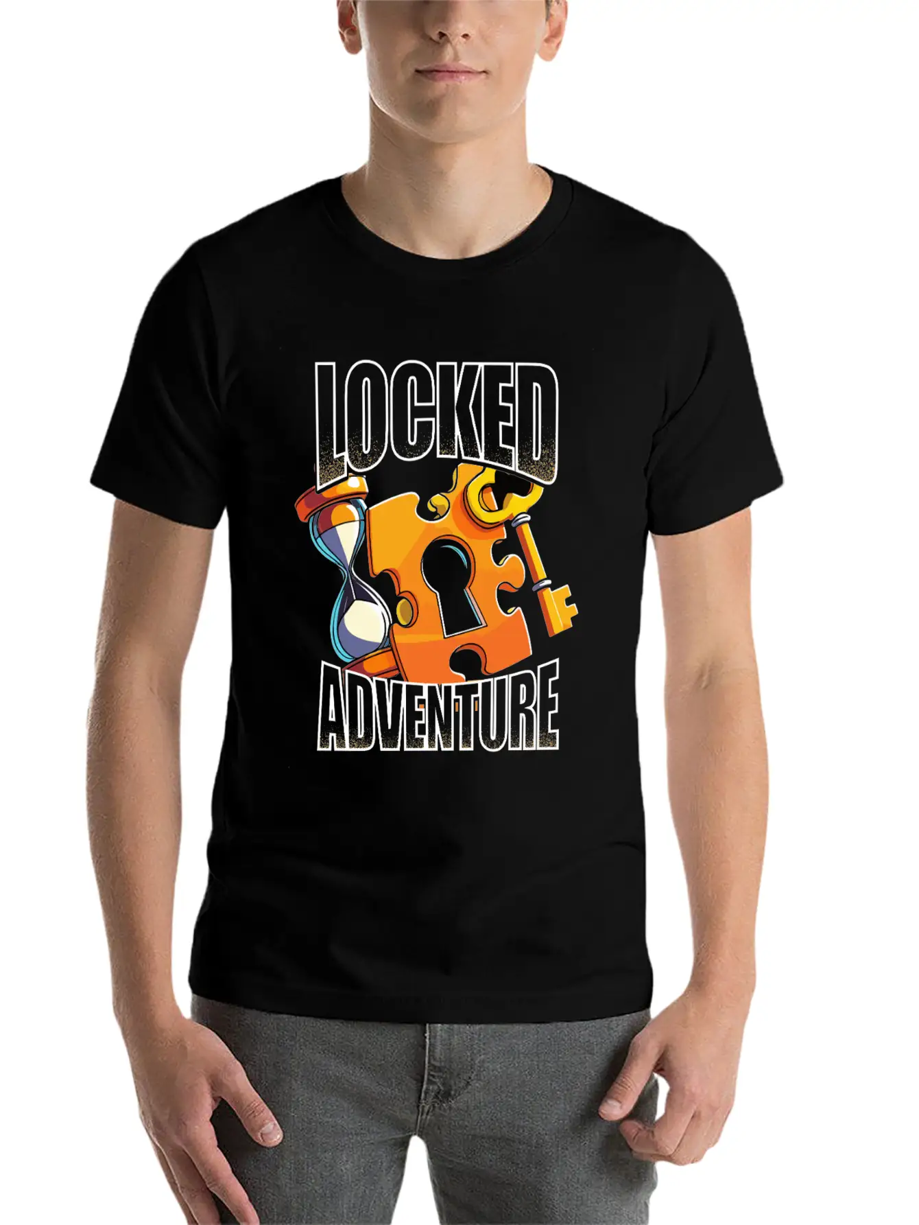 Escape Room Locked Adventure Essential Cotton Tee For Daily Outfits ¨C Unisex Style