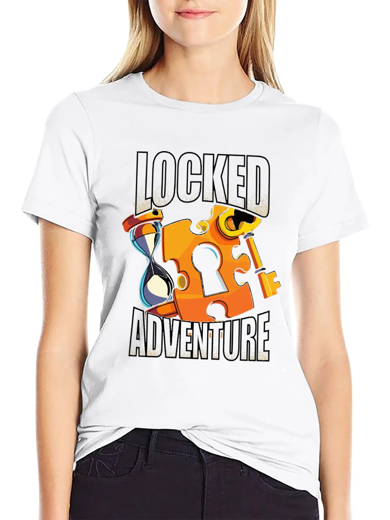 Escape Room Locked Adventure Essential Cotton Tee For Daily Outfits ¨C Unisex Style