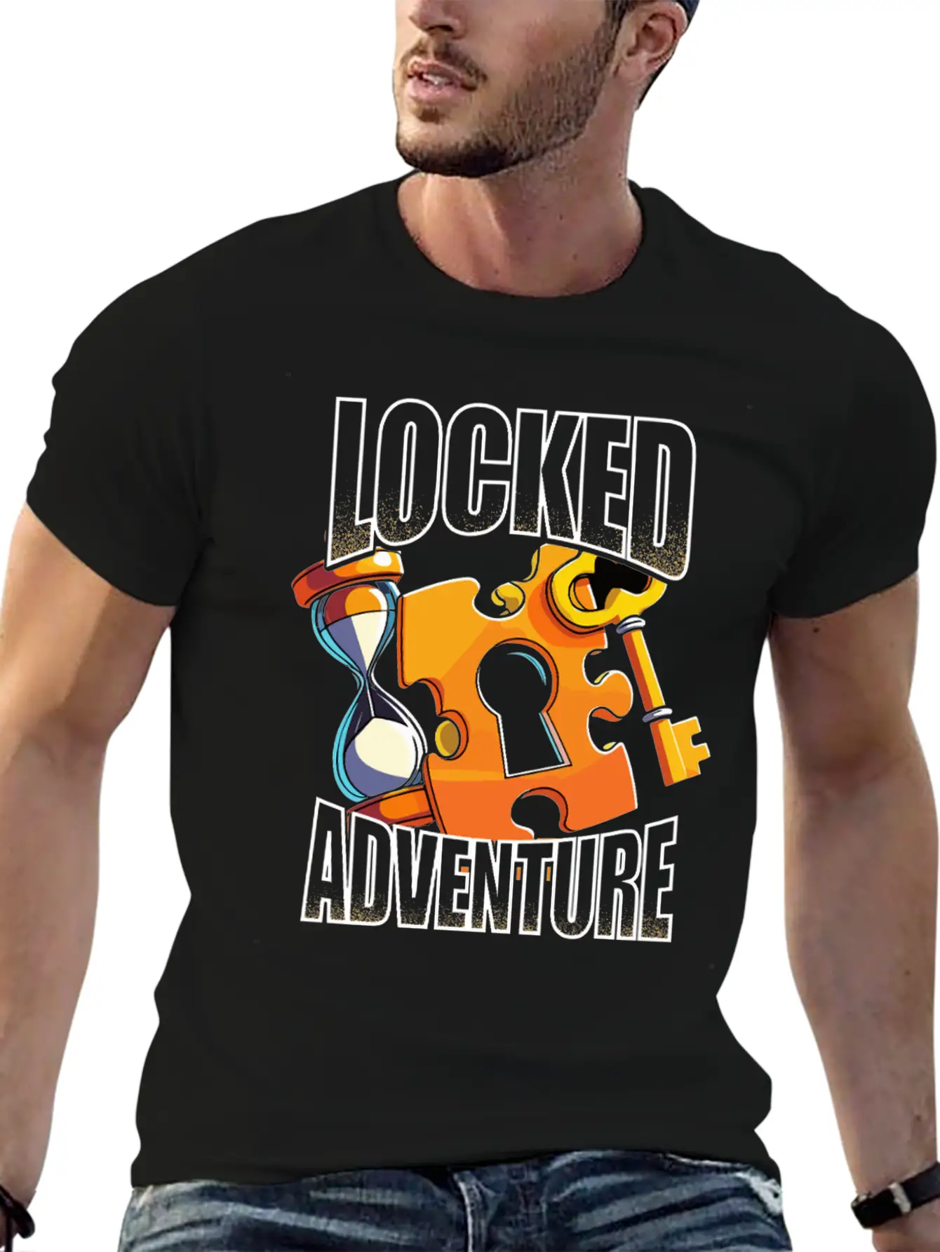 Escape Room Locked Adventure Essential Cotton Tee For Daily Outfits ¨C Unisex Style