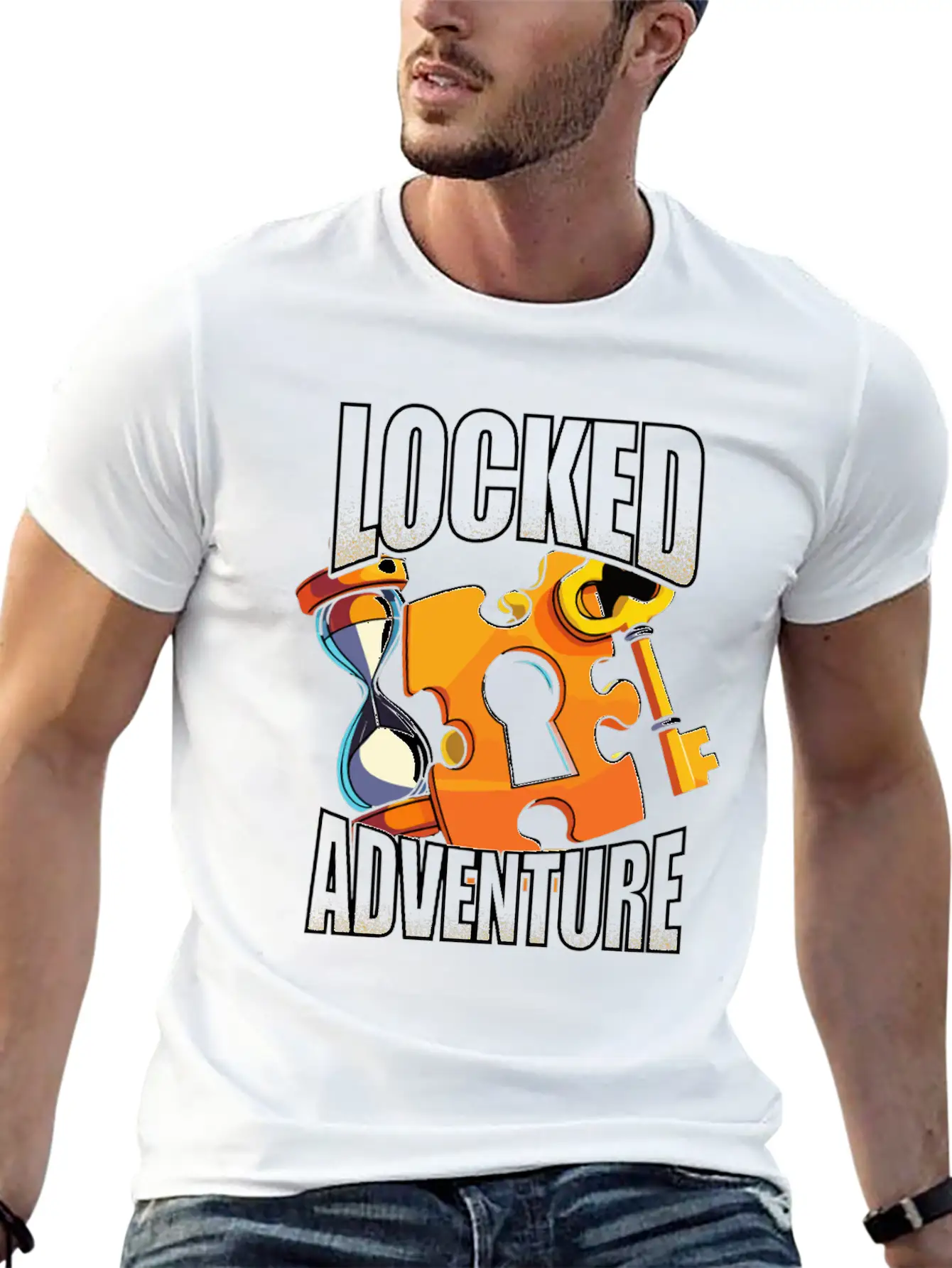Escape Room Locked Adventure Essential Cotton Tee For Daily Outfits ¨C Unisex Style