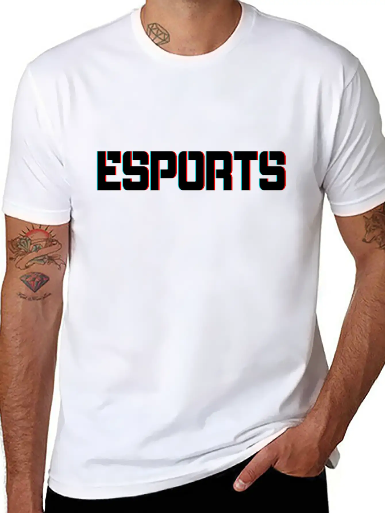 ESPORTS Gaming Gamer Streamer Soft Cotton Short Sleeve Tee ¨C Unisex Wardrobe Staple