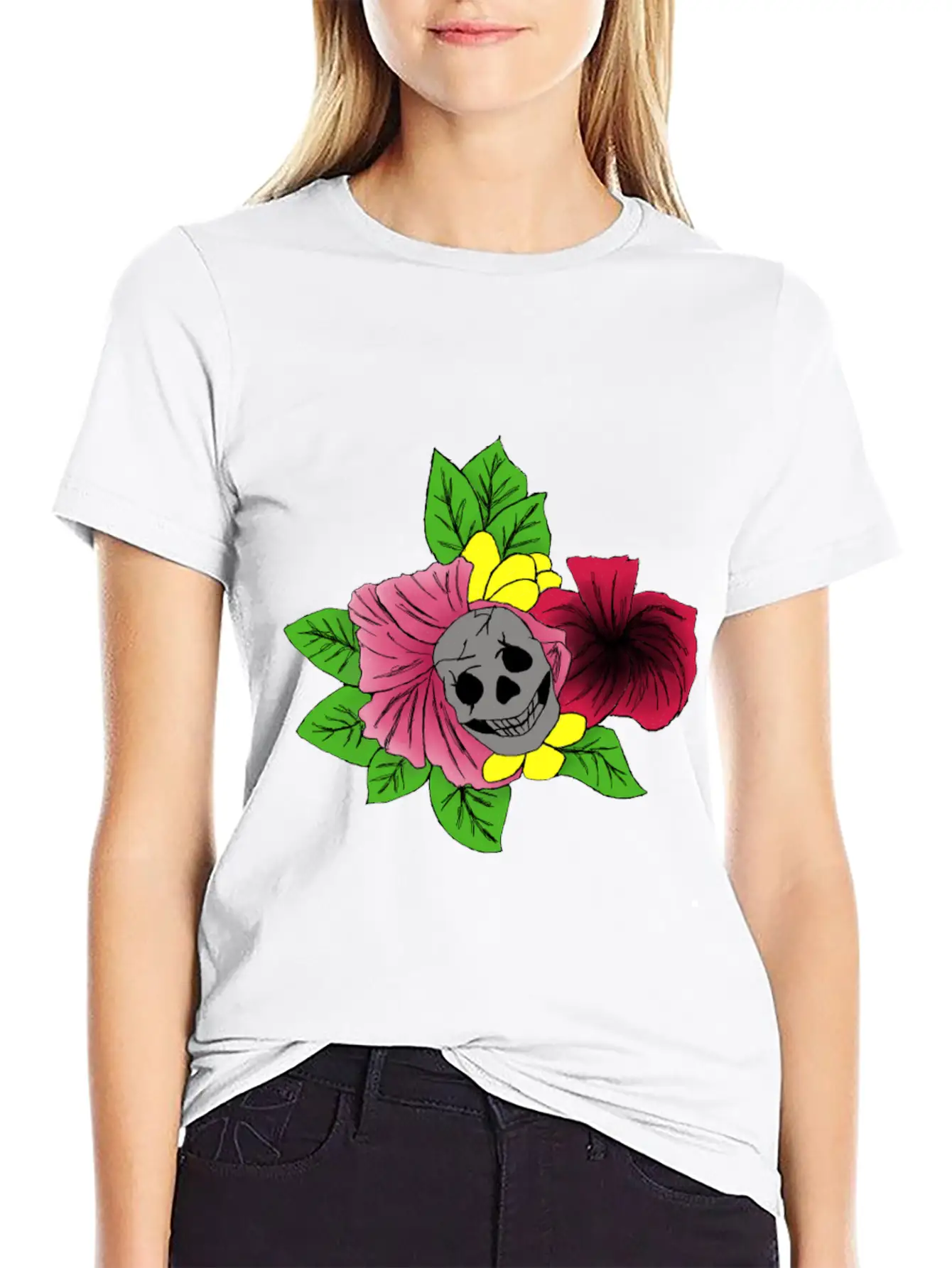 Eternal Bloom Basic Graphic T-Shirt ¨C Daily Comfort In Soft Cotton