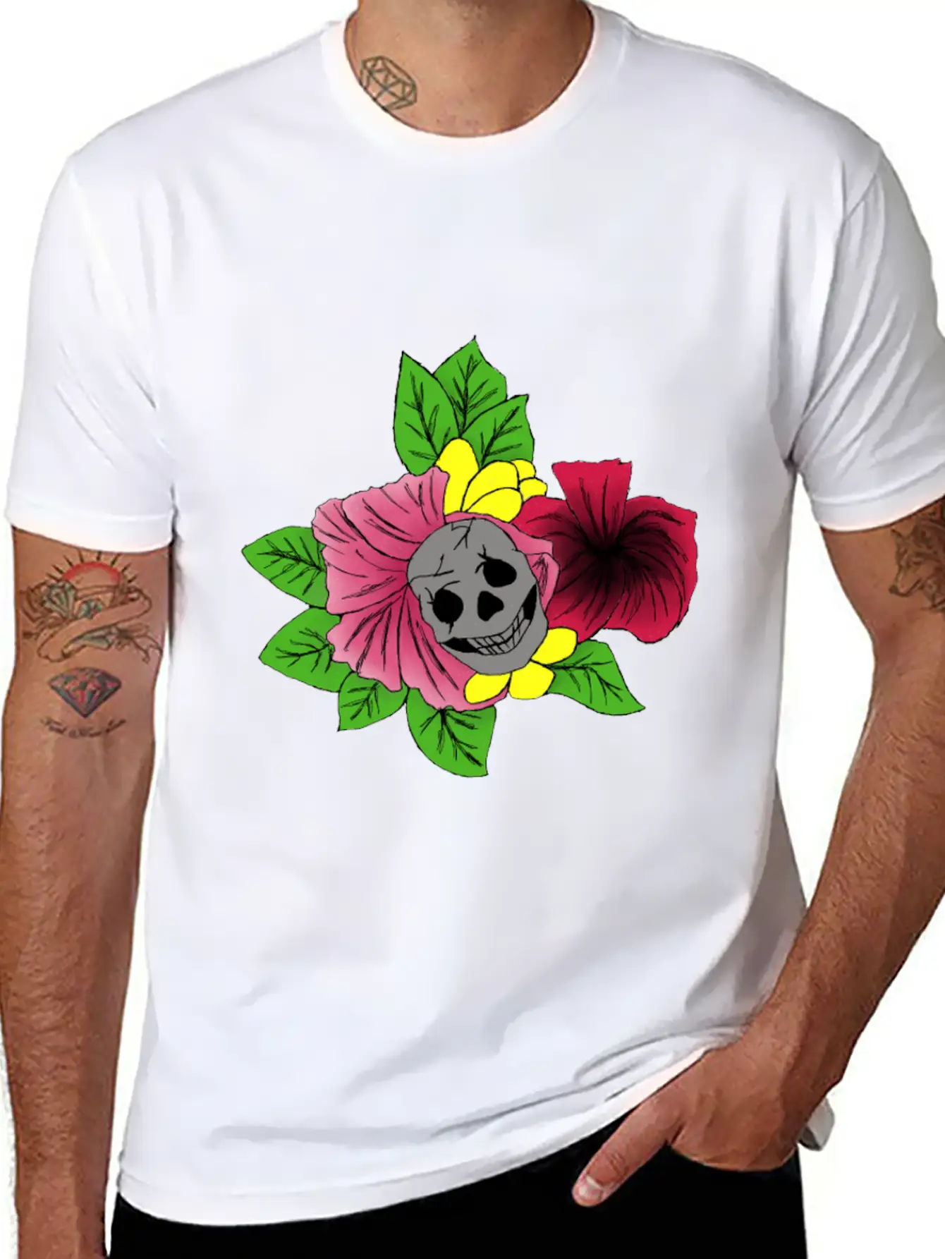 Eternal Bloom Basic Graphic T-Shirt ¨C Daily Comfort In Soft Cotton