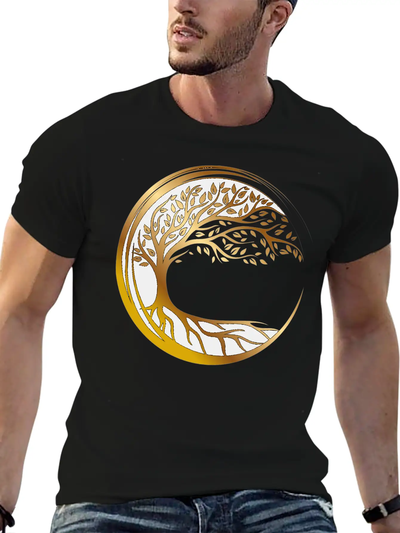 Eternal Life Tree Basic Graphic T-Shirt ¨C Daily Comfort In Soft Cotton