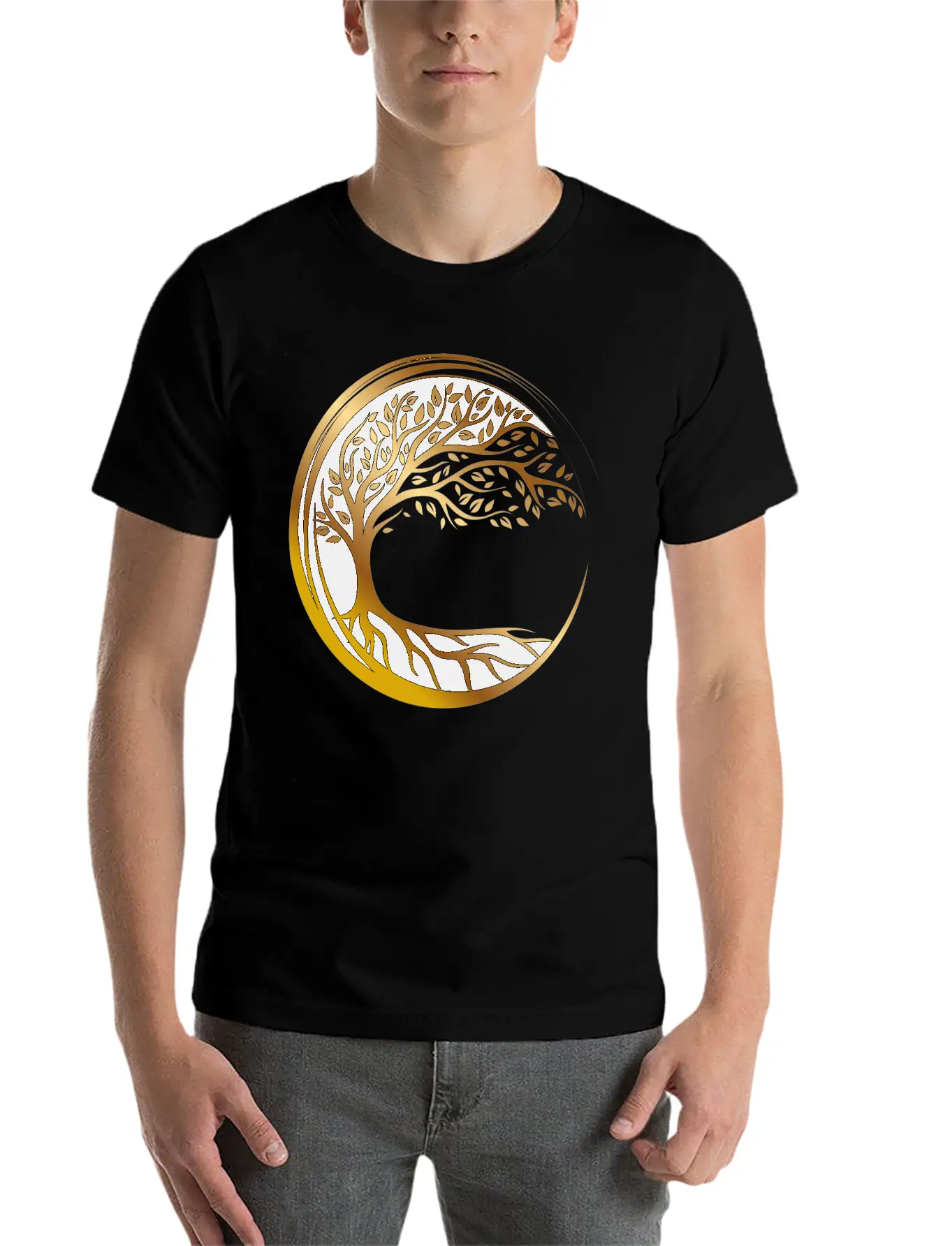 Eternal Life Tree Basic Graphic T-Shirt ¨C Daily Comfort In Soft Cotton