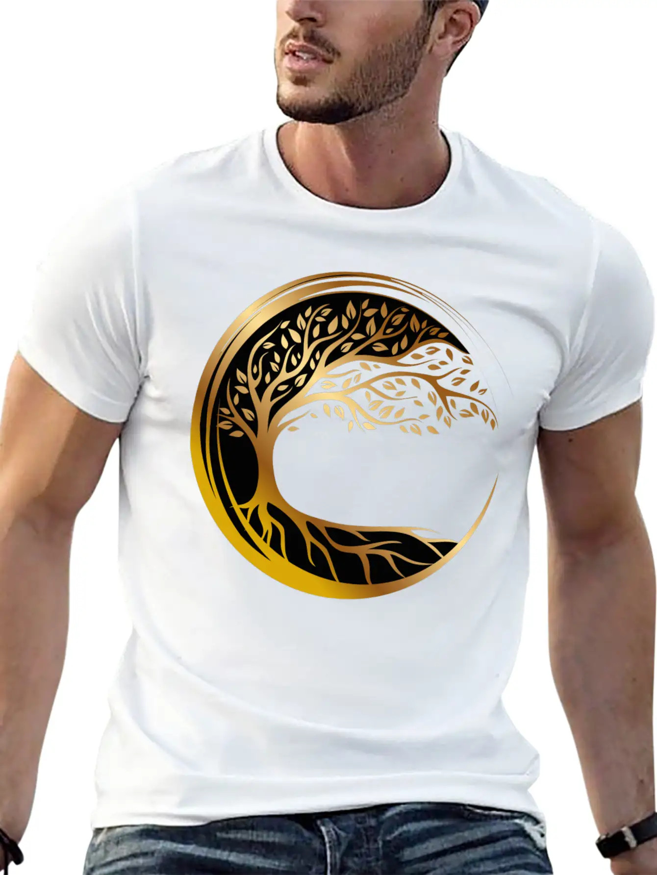 Eternal Life Tree Basic Graphic T-Shirt ¨C Daily Comfort In Soft Cotton