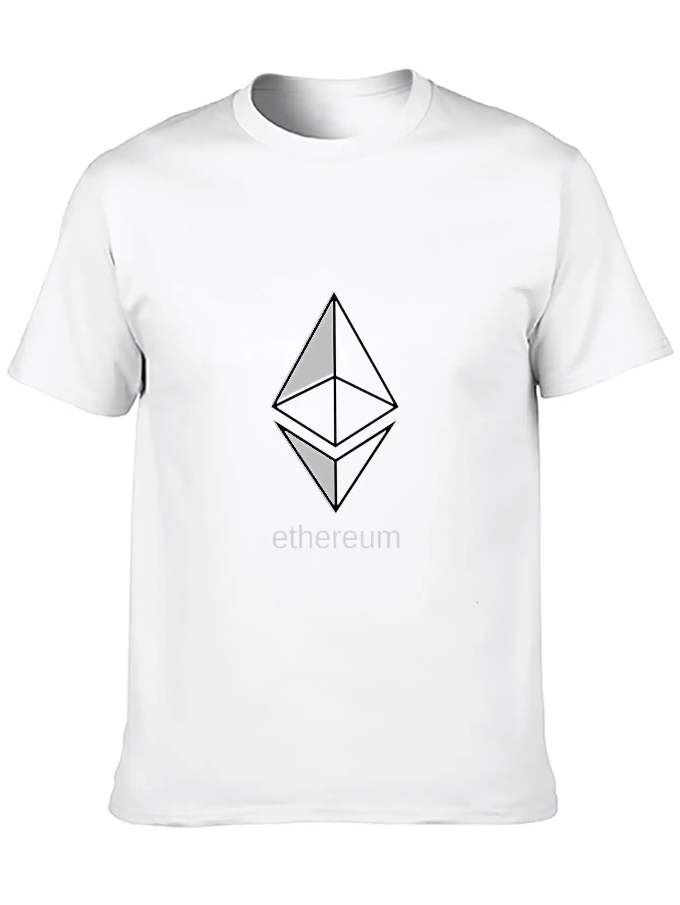 Ethereum Large Dark Essential Cotton Tee For Daily Outfits ¨C Unisex Style