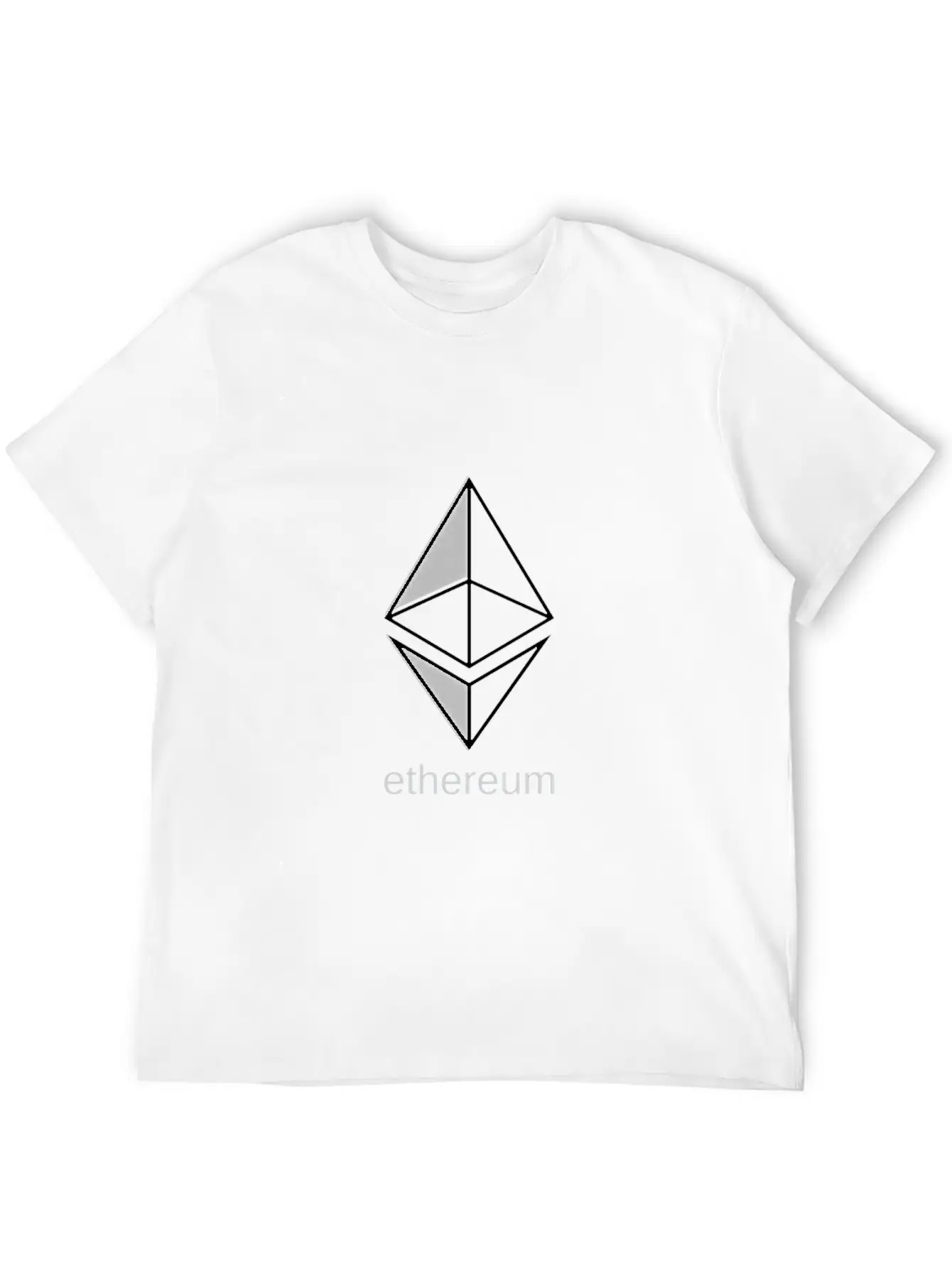 Ethereum Large Dark Essential Cotton Tee For Daily Outfits ¨C Unisex Style