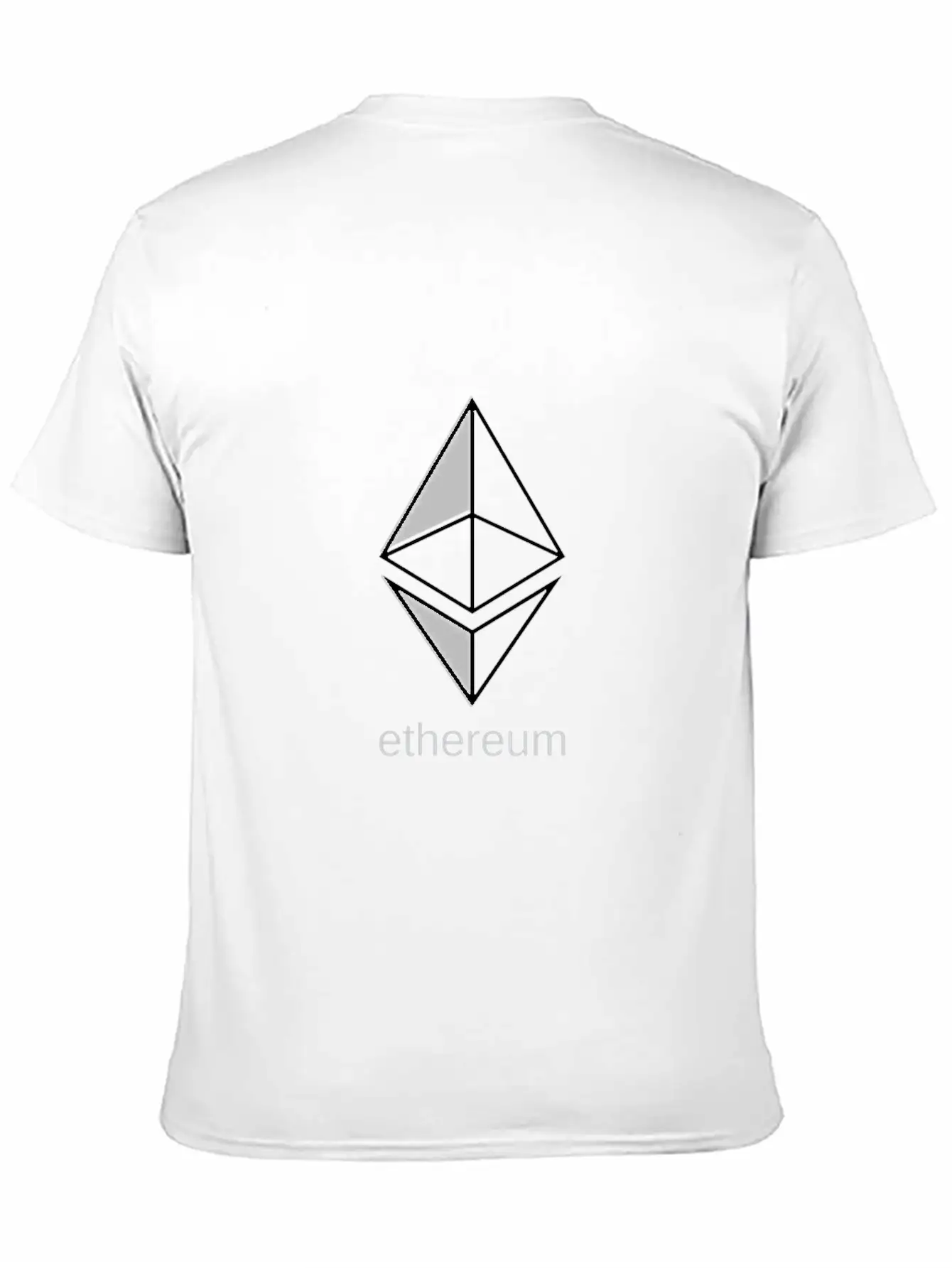 Ethereum Large Dark Essential Cotton Tee For Daily Outfits ¨C Unisex Style