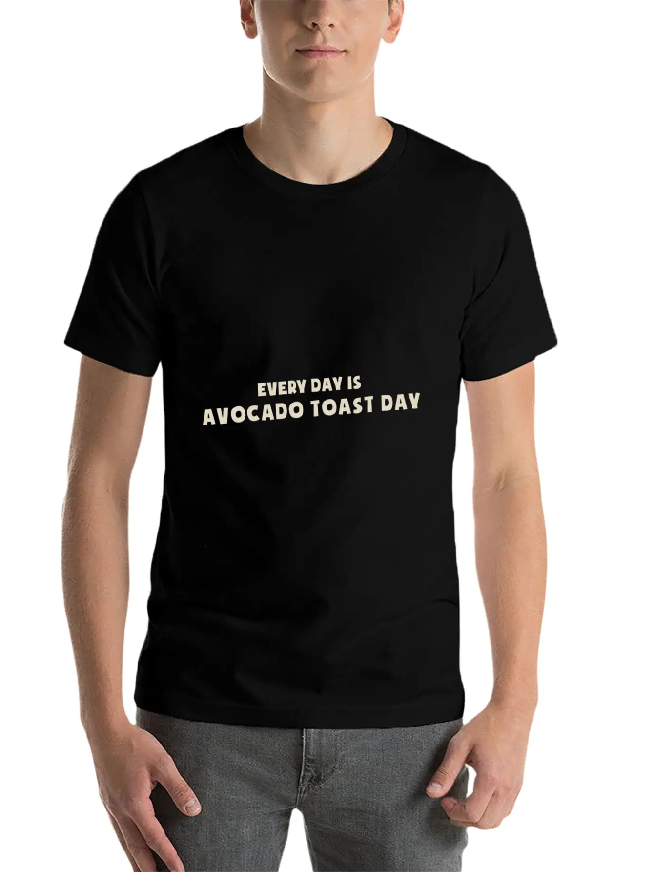 Every Day Is Avocado Toast Day Essential Cotton Tee For Daily Outfits ¨C Unisex Style
