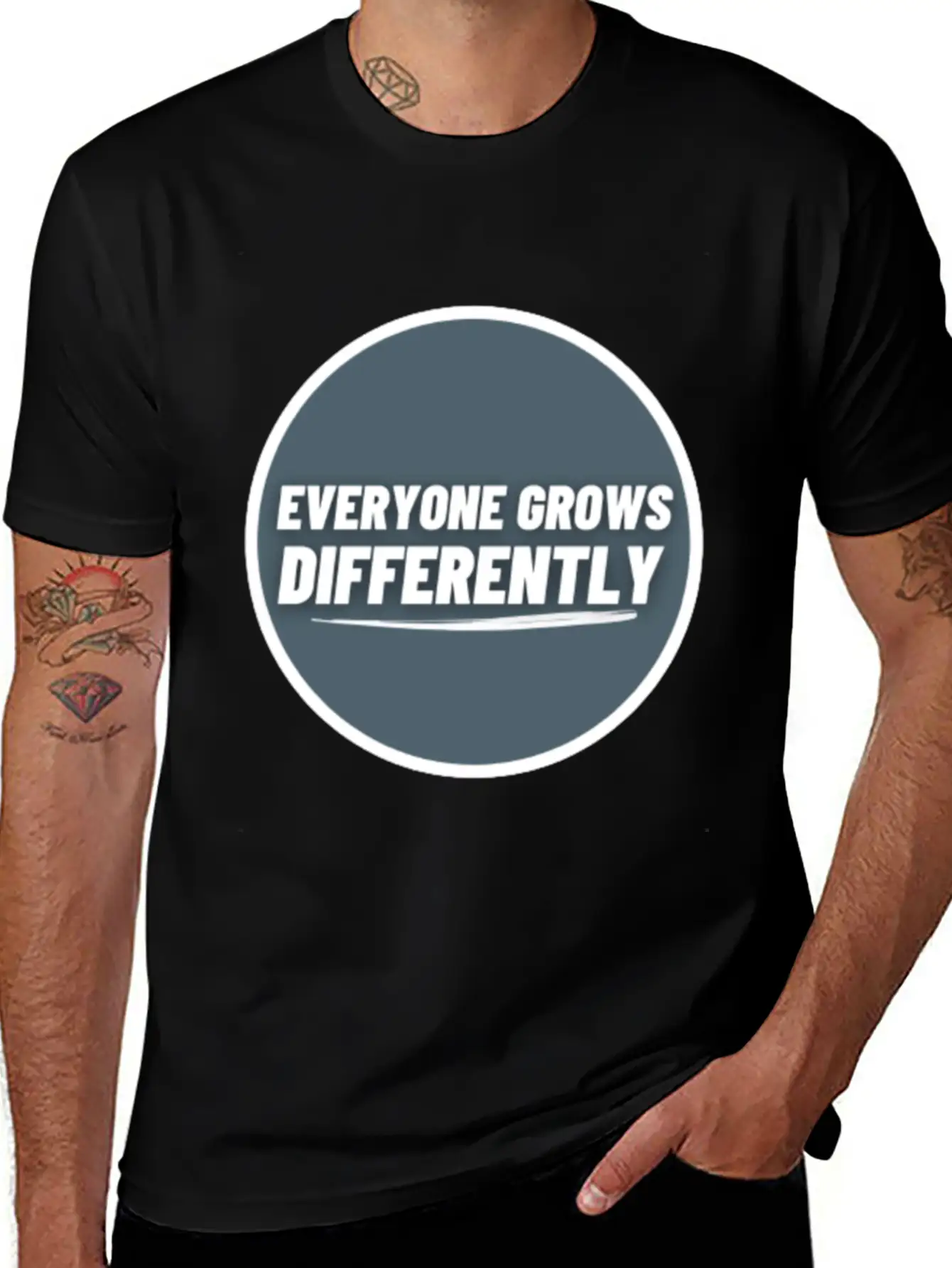 Everyone Grows Diffrently | Positive Thought Soft Cotton Short Sleeve Tee ¨C Unisex Wardrobe Staple