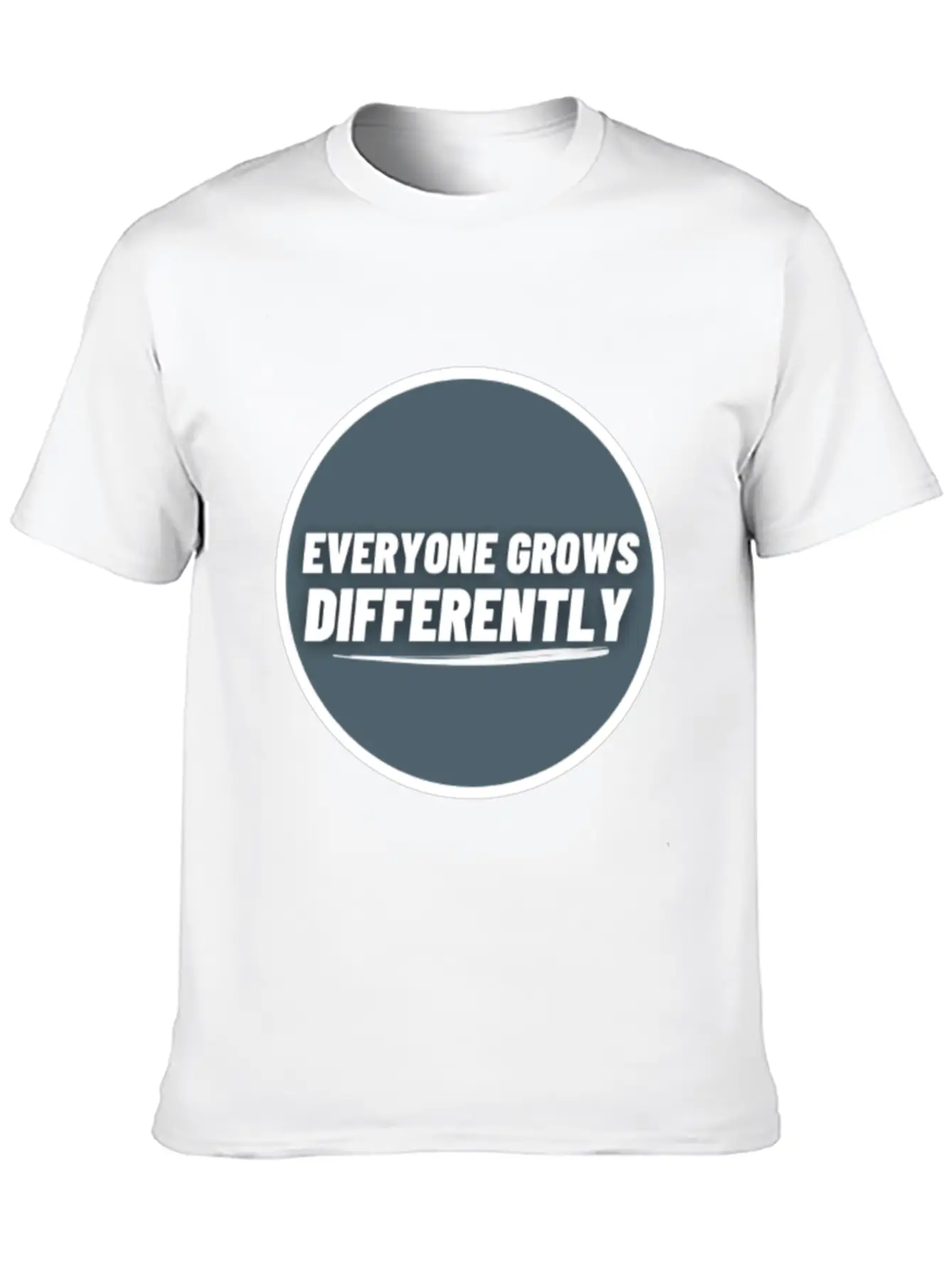Everyone Grows Diffrently | Positive Thought Soft Cotton Short Sleeve Tee ¨C Unisex Wardrobe Staple
