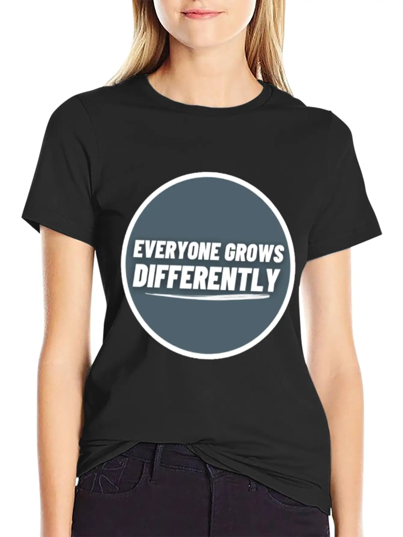 Everyone Grows Diffrently | Positive Thought Soft Cotton Short Sleeve Tee ¨C Unisex Wardrobe Staple