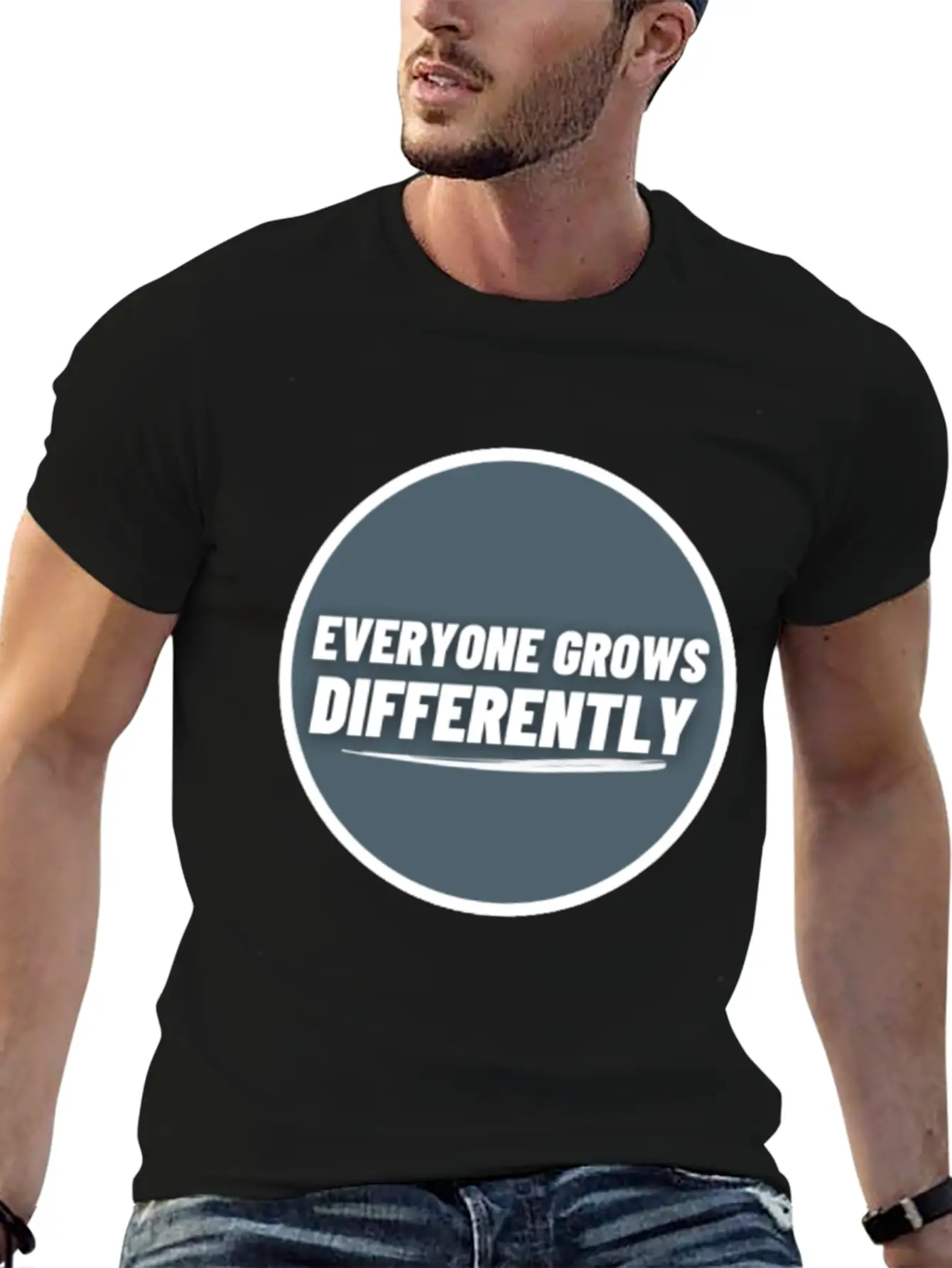 Everyone Grows Diffrently | Positive Thought Soft Cotton Short Sleeve Tee ¨C Unisex Wardrobe Staple