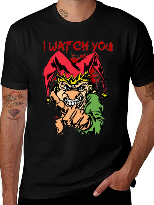 EVIL_CLOWN_25_watch Essential Cotton Tee For Daily Outfits ¨C Unisex Style