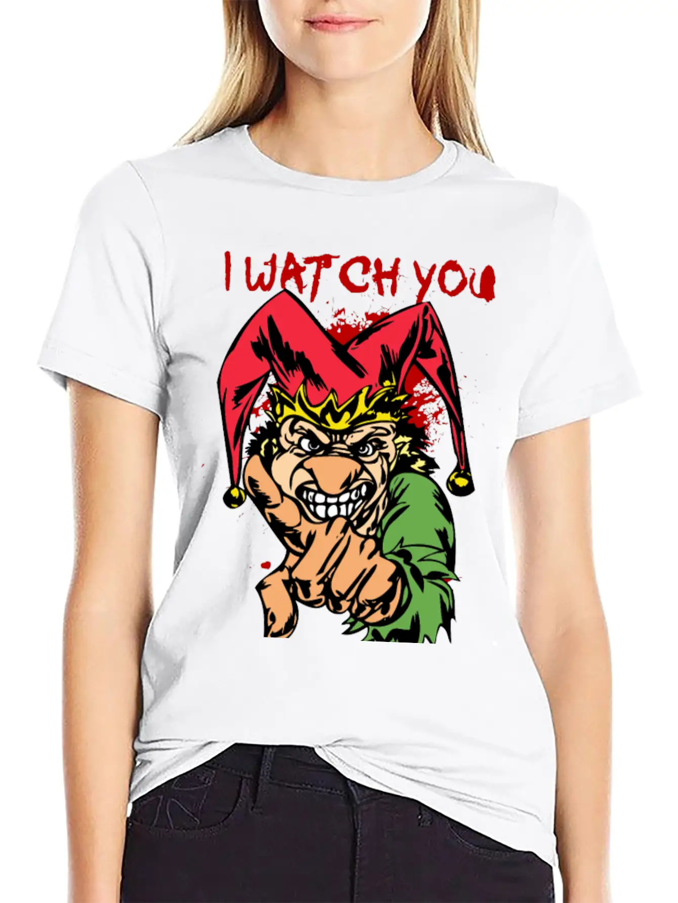 EVIL_CLOWN_25_watch Essential Cotton Tee For Daily Outfits ¨C Unisex Style