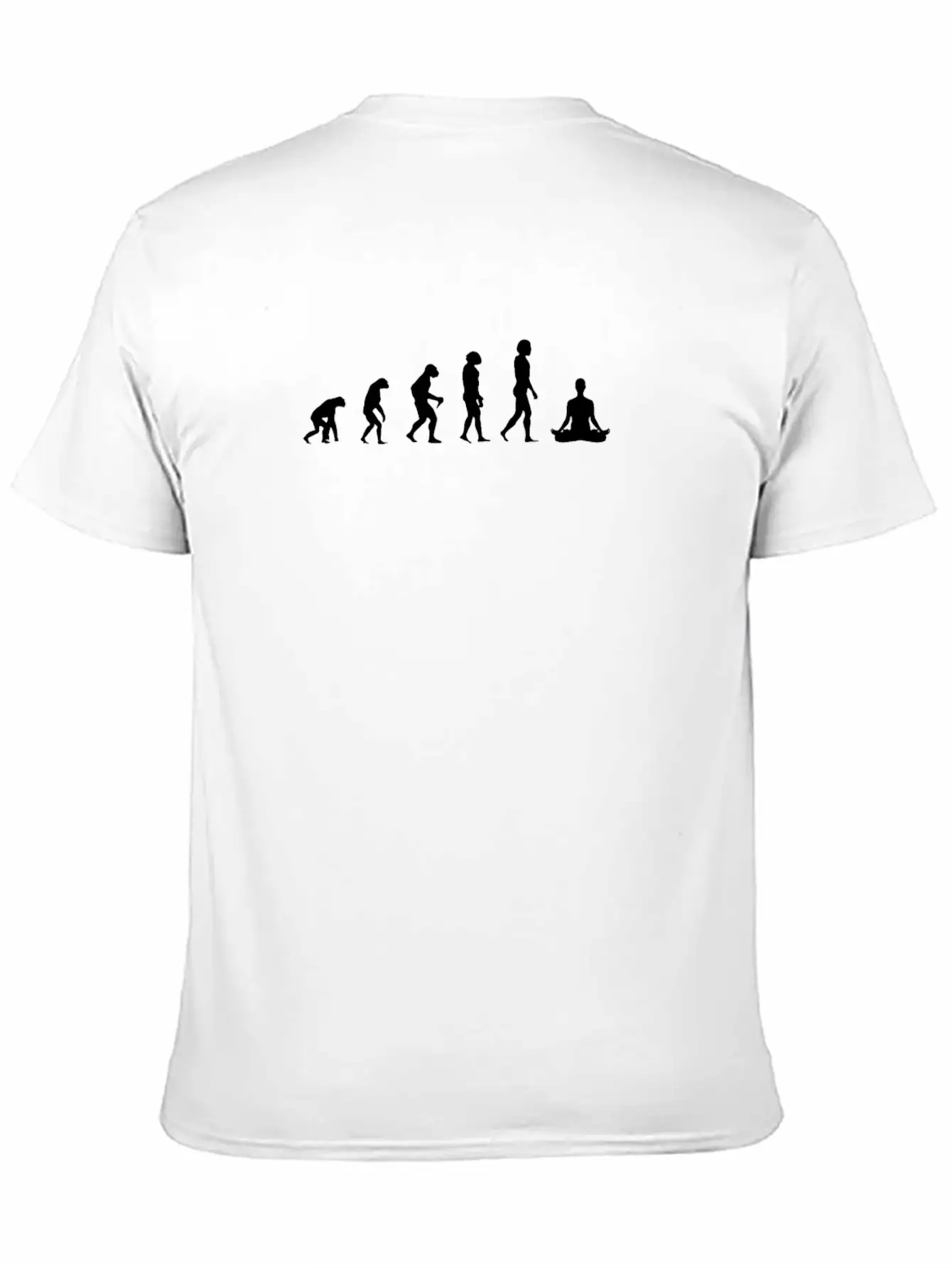 Evolution Of Meditation Basic Graphic T-Shirt ¨C Daily Comfort In Soft Cotton