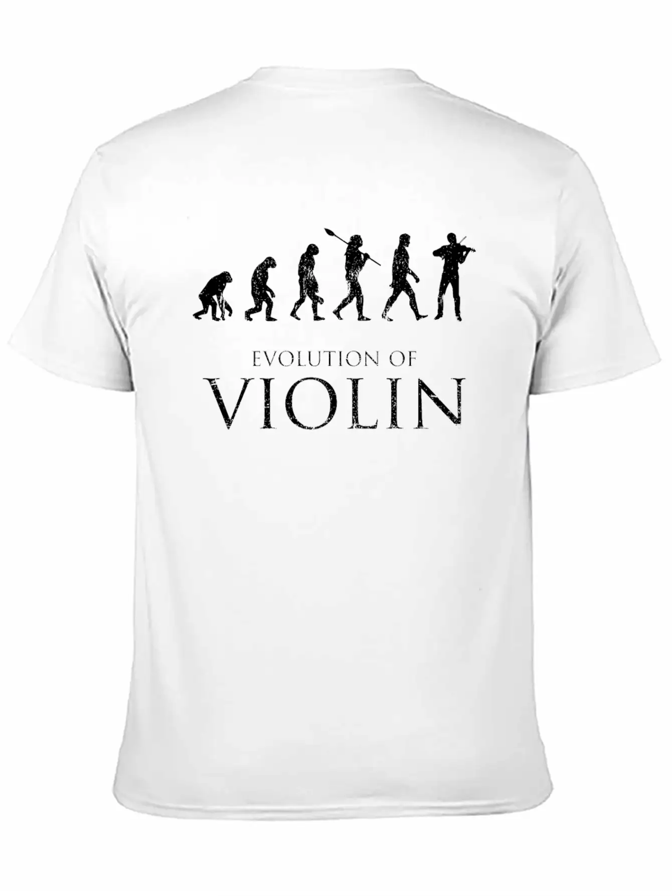 Evolution Of Violin Basic Graphic T-Shirt ¨C Daily Comfort In Soft Cotton