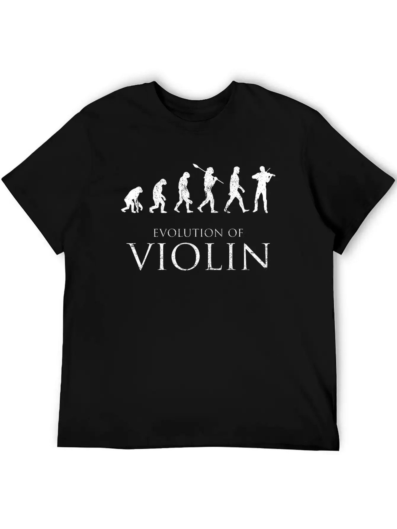 Evolution Of Violin Basic Graphic T-Shirt ¨C Daily Comfort In Soft Cotton