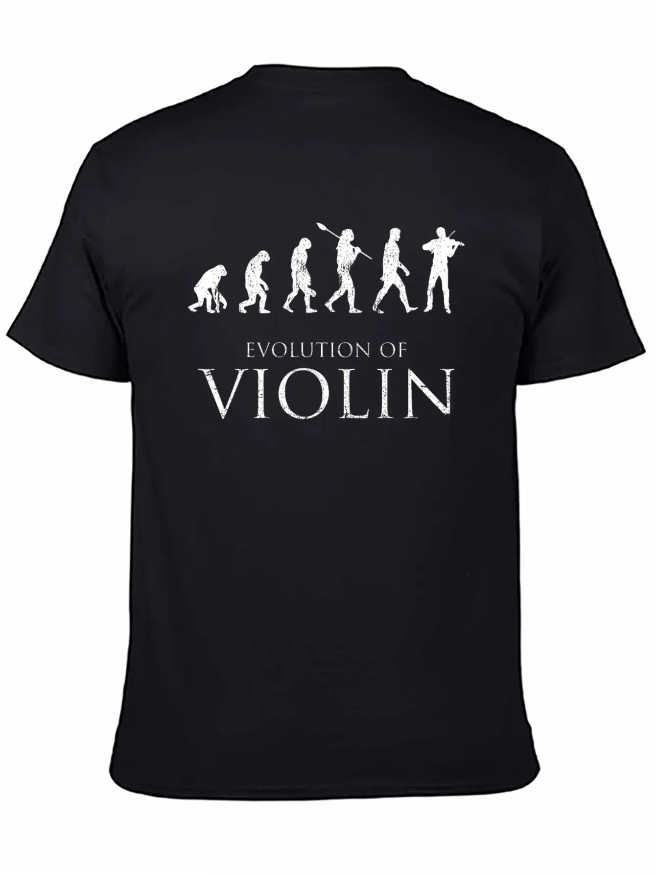 Evolution Of Violin Basic Graphic T-Shirt ¨C Daily Comfort In Soft Cotton