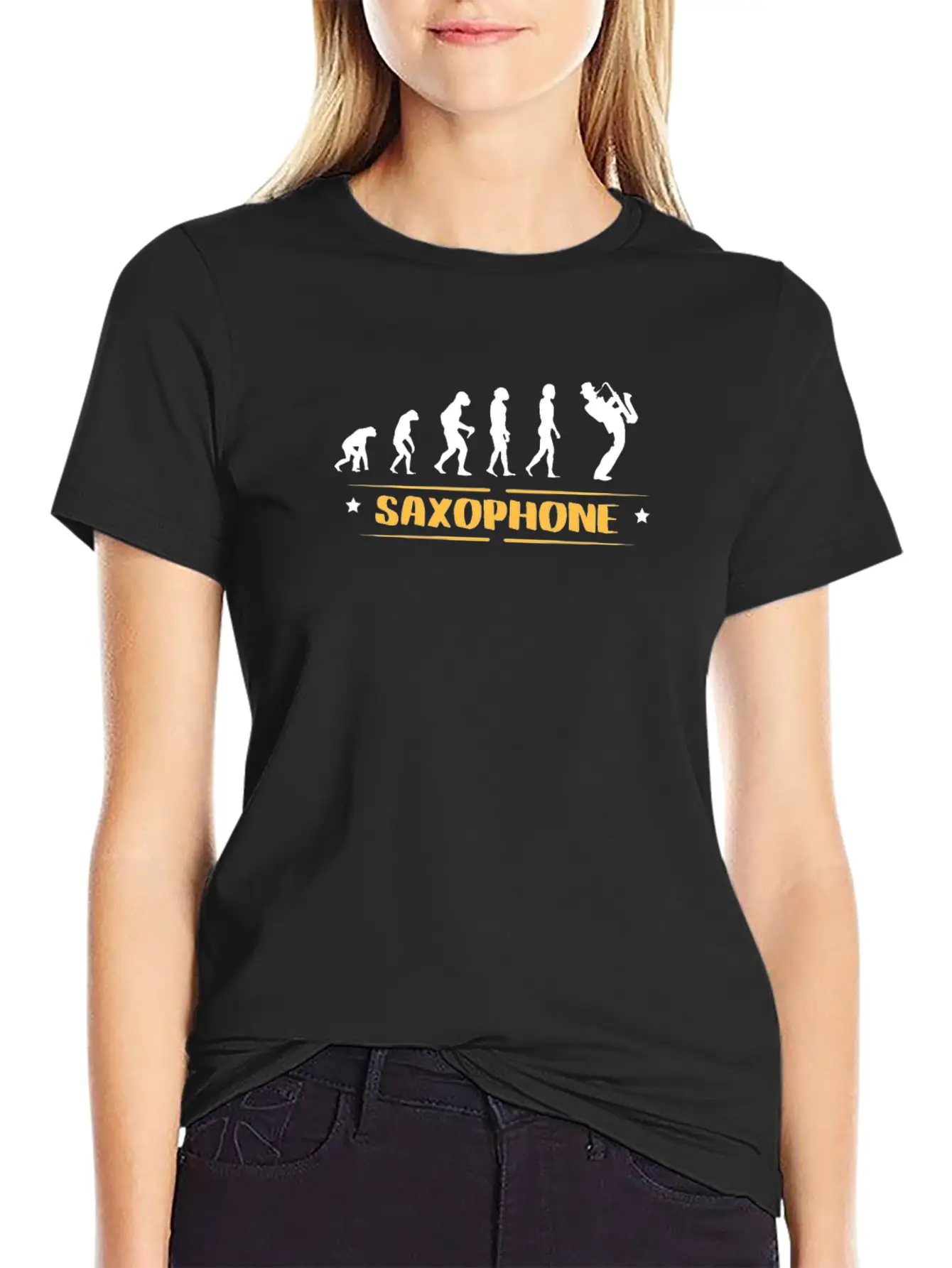 EVOLUTION SAXOPHONE Soft Cotton Short Sleeve Tee ¨C Unisex Wardrobe Staple