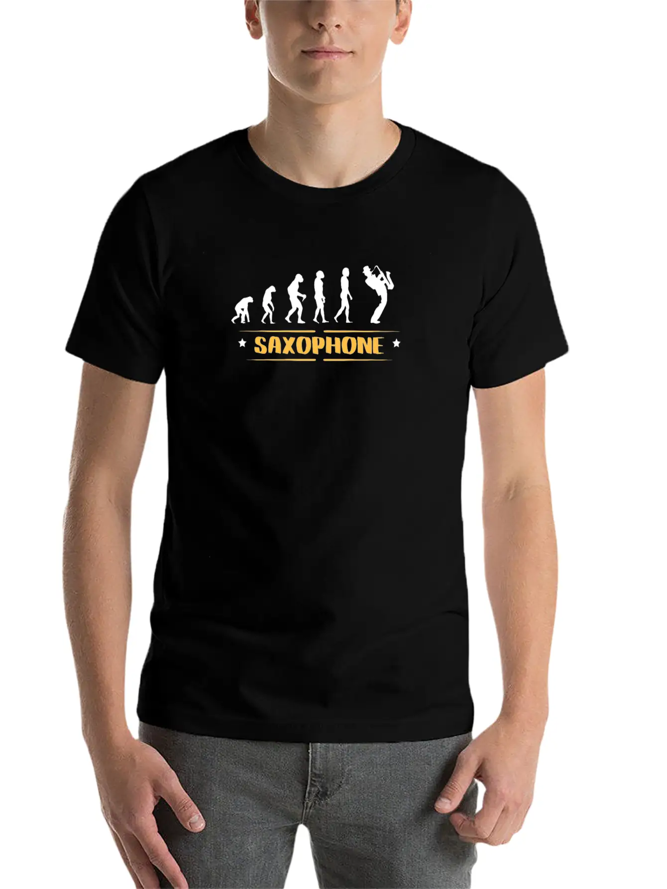 EVOLUTION SAXOPHONE Soft Cotton Short Sleeve Tee ¨C Unisex Wardrobe Staple