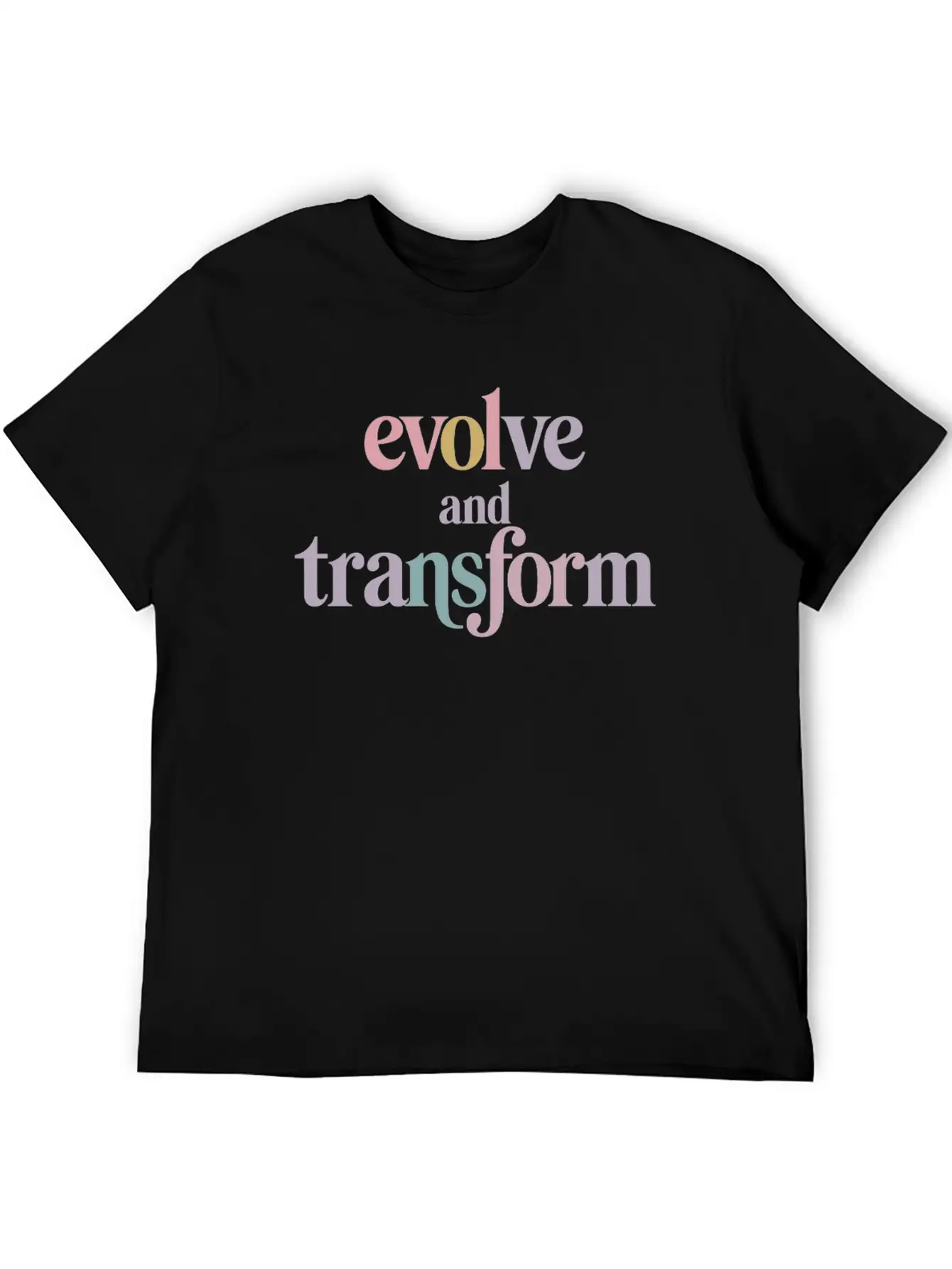 Evolve And Transform Inspiring Spirituality Quote Essential Cotton Tee For Daily Outfits ¨C Unisex Style