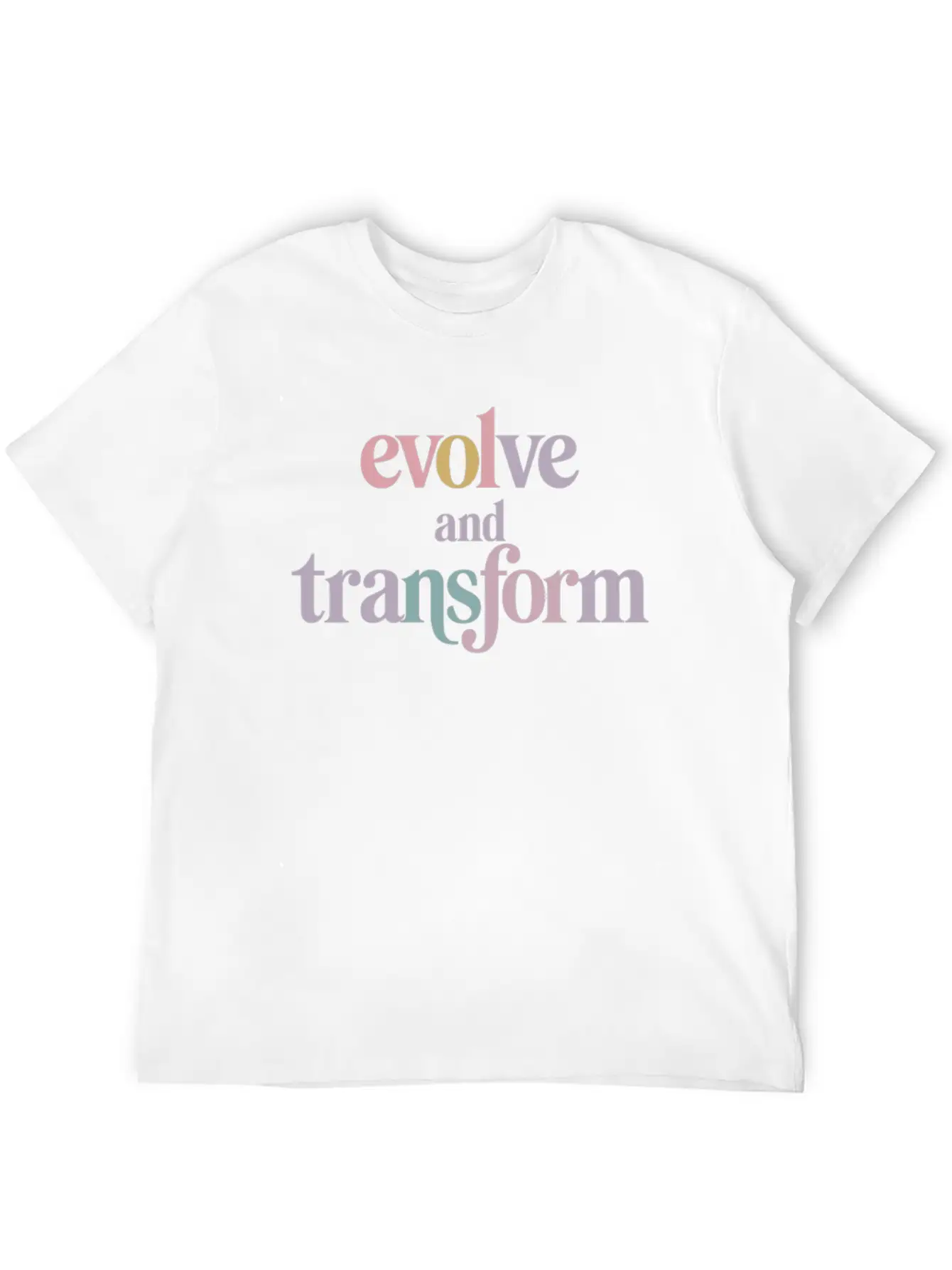 Evolve And Transform Inspiring Spirituality Quote Essential Cotton Tee For Daily Outfits ¨C Unisex Style