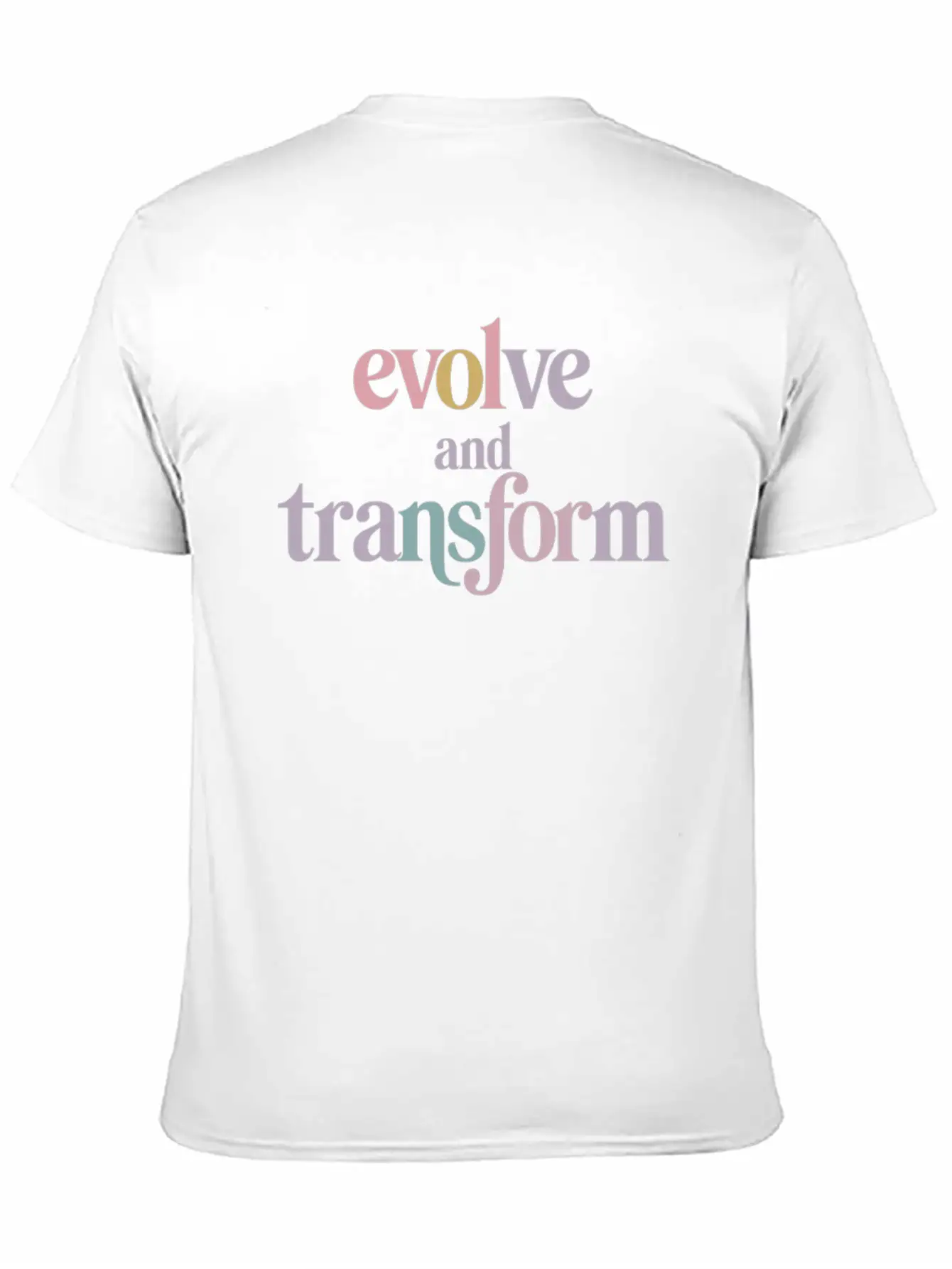 Evolve And Transform Inspiring Spirituality Quote Essential Cotton Tee For Daily Outfits ¨C Unisex Style