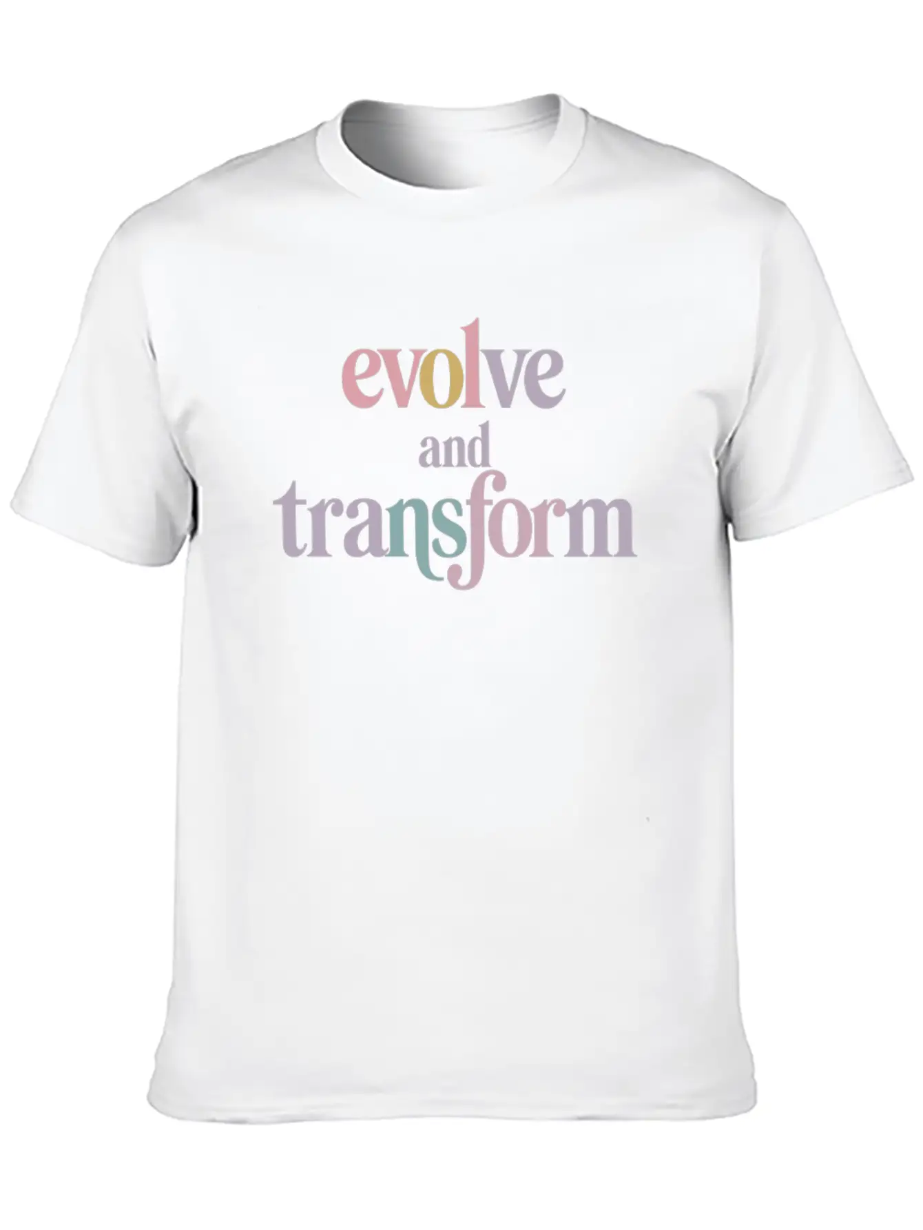 Evolve And Transform Inspiring Spirituality Quote Essential Cotton Tee For Daily Outfits ¨C Unisex Style
