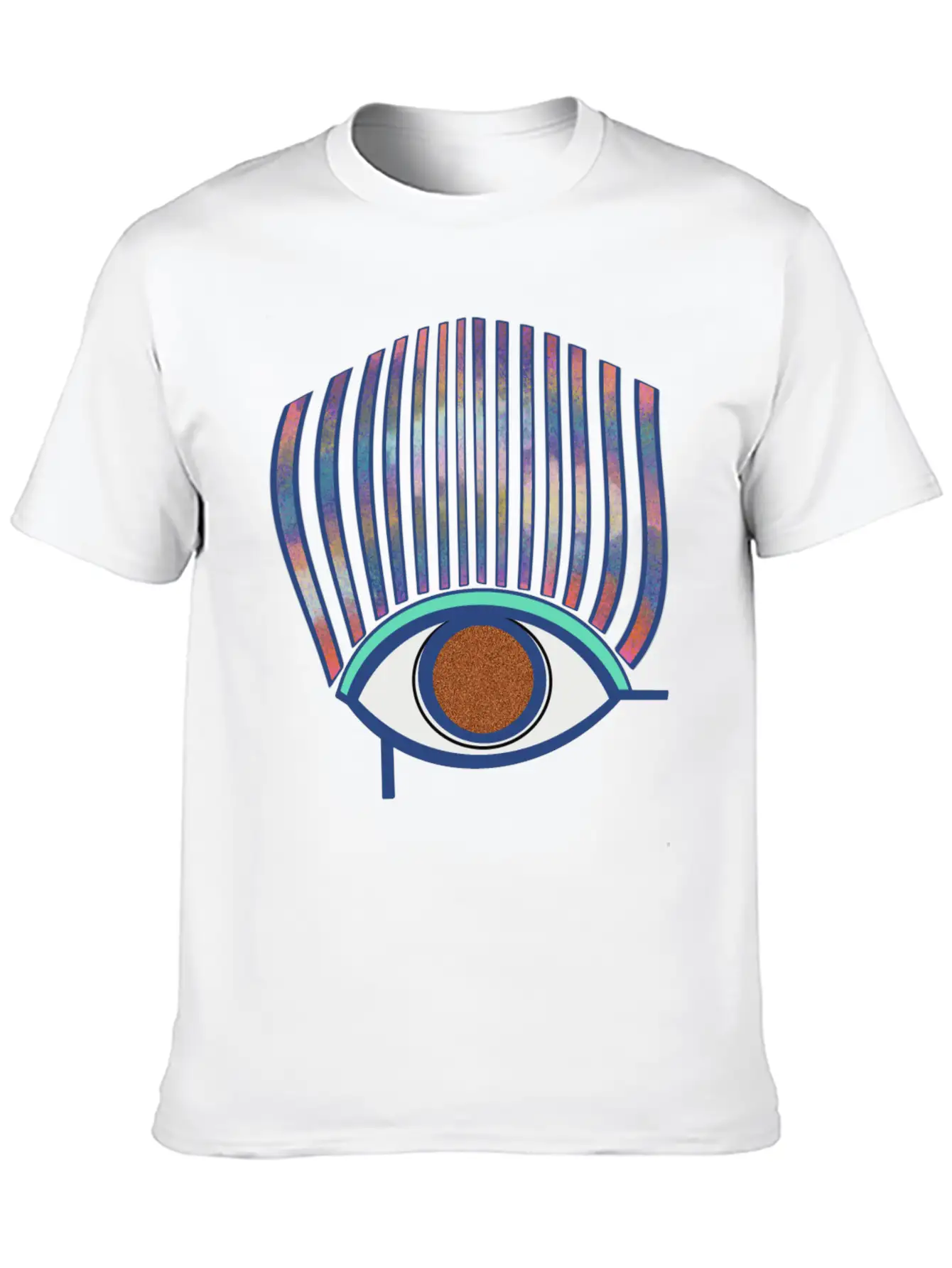 Eye Sky Line Essential Cotton Tee For Daily Outfits ¨C Unisex Style