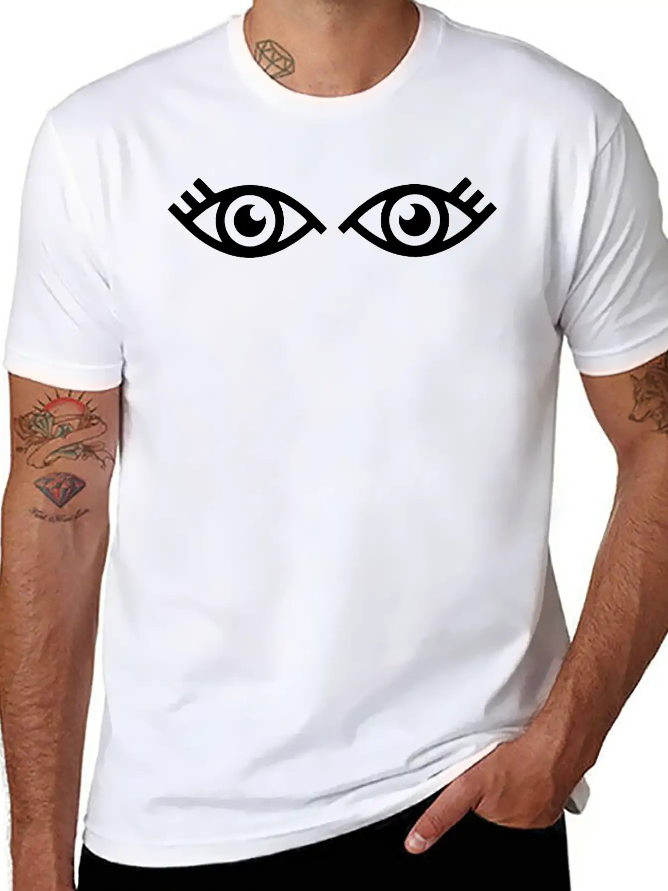 Eyes Basic Graphic T-Shirt ¨C Daily Comfort In Soft Cotton