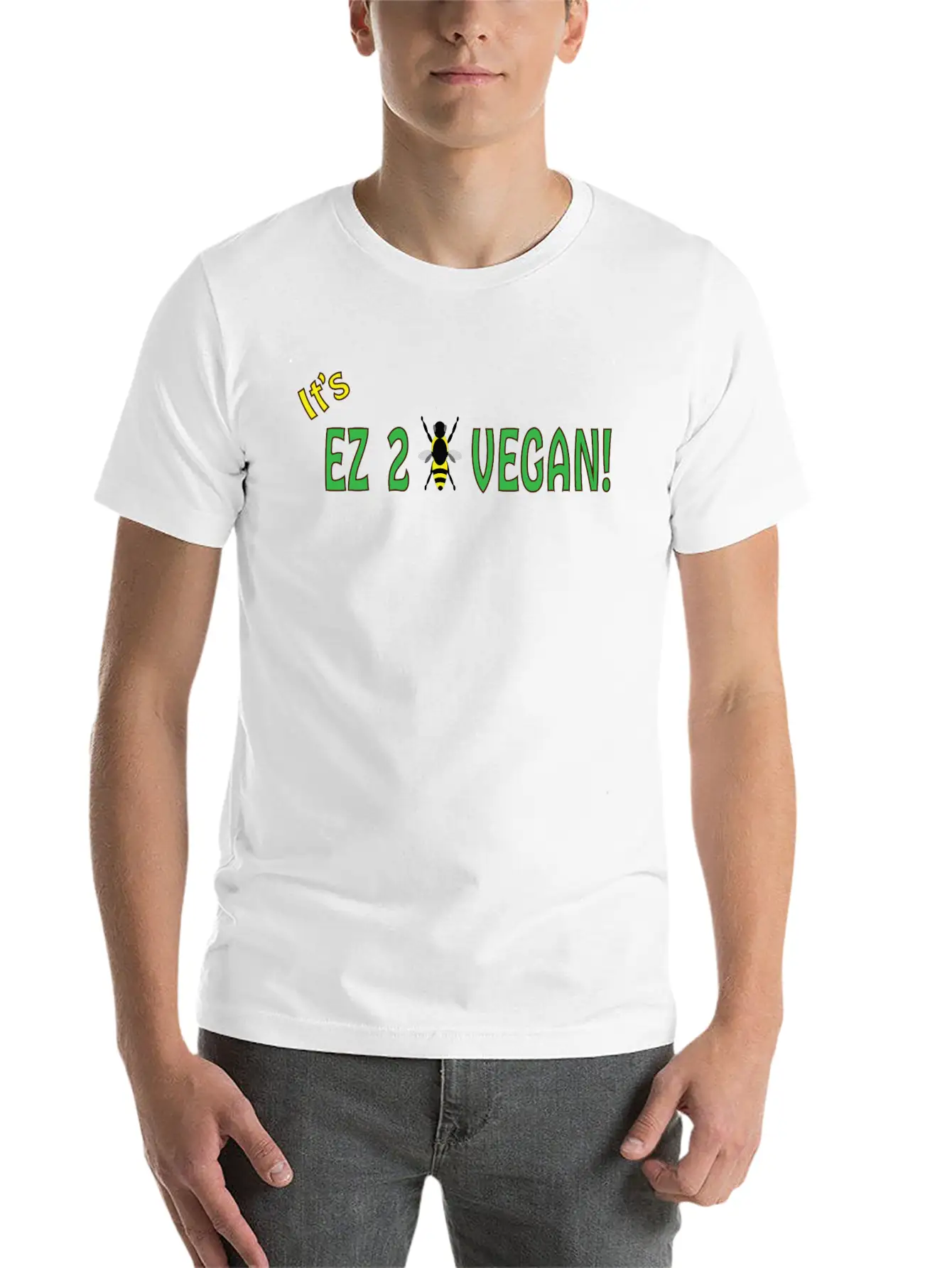 EZ2BVEGAN Basic Graphic T-Shirt ¨C Daily Comfort In Soft Cotton