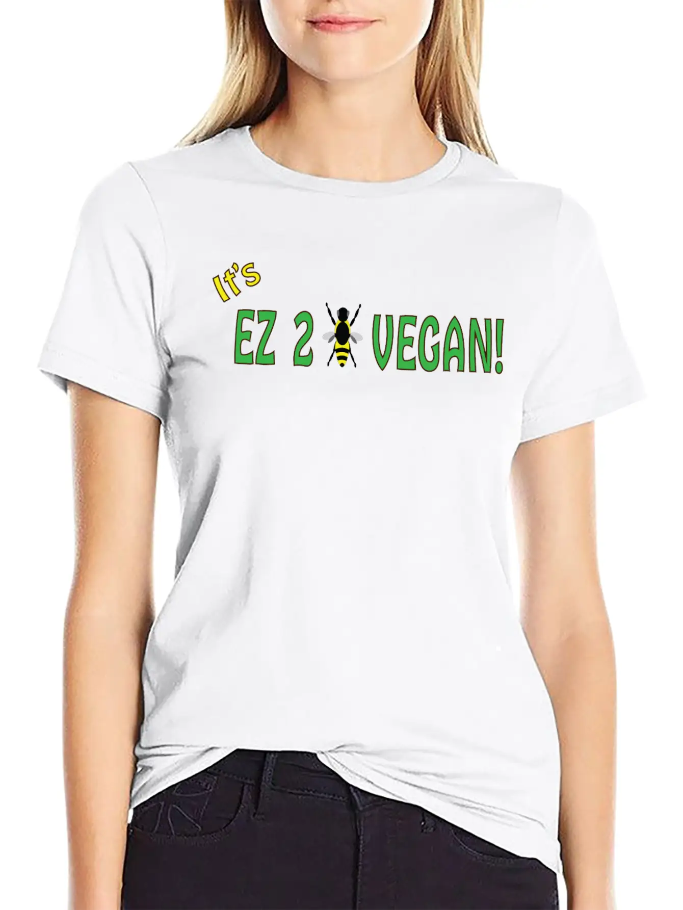 EZ2BVEGAN Basic Graphic T-Shirt ¨C Daily Comfort In Soft Cotton
