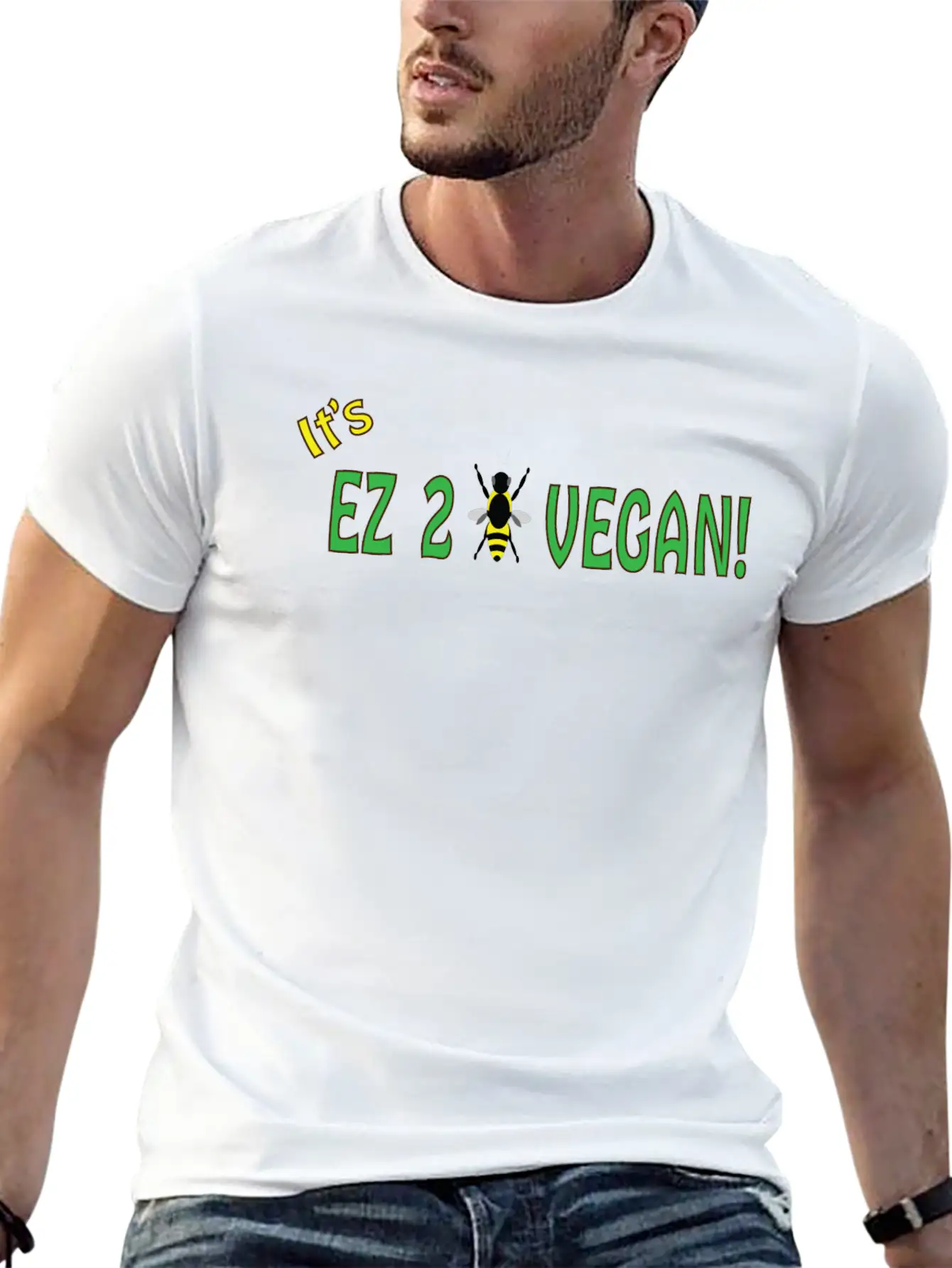 EZ2BVEGAN Basic Graphic T-Shirt ¨C Daily Comfort In Soft Cotton