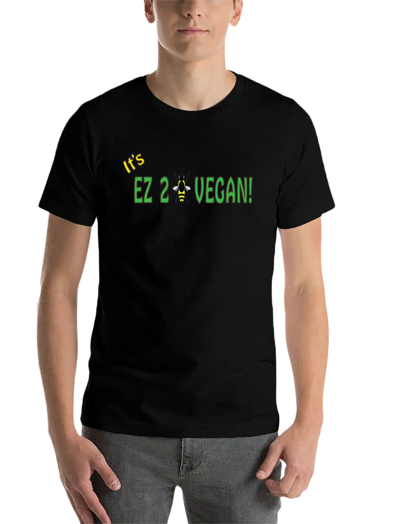 EZ2BVEGAN Basic Graphic T-Shirt ¨C Daily Comfort In Soft Cotton