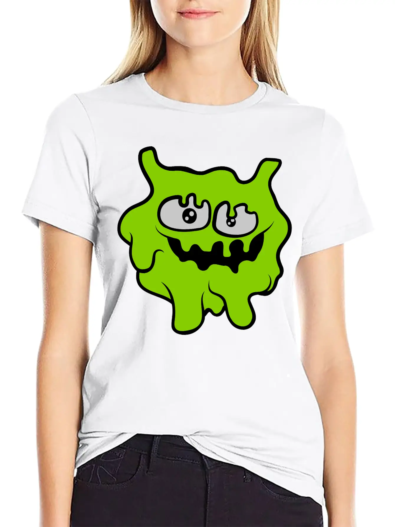 Face Funny Slime Essential Cotton Tee For Daily Outfits ¨C Unisex Style