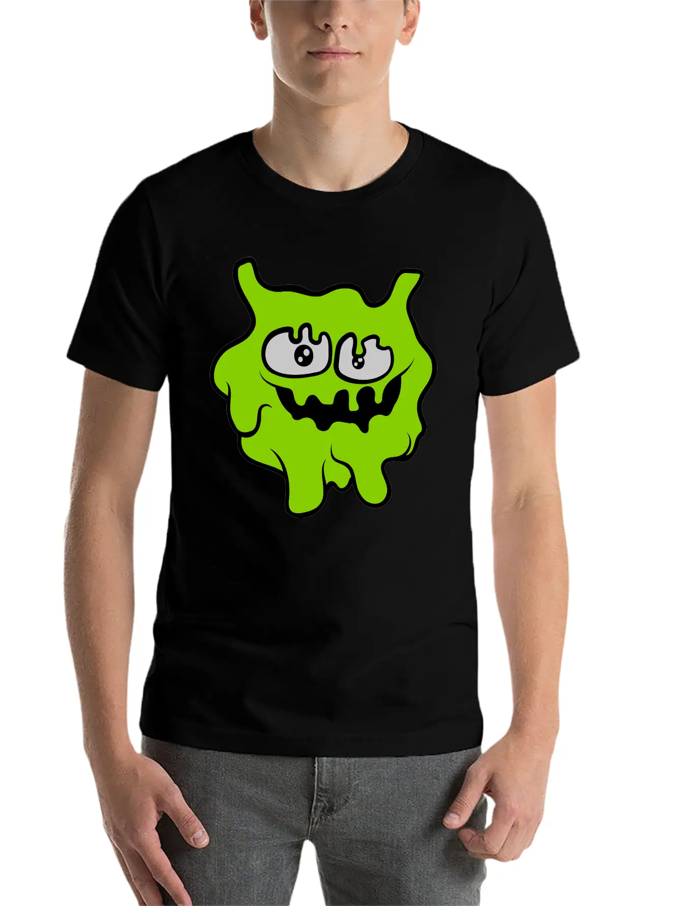 Face Funny Slime Essential Cotton Tee For Daily Outfits ¨C Unisex Style