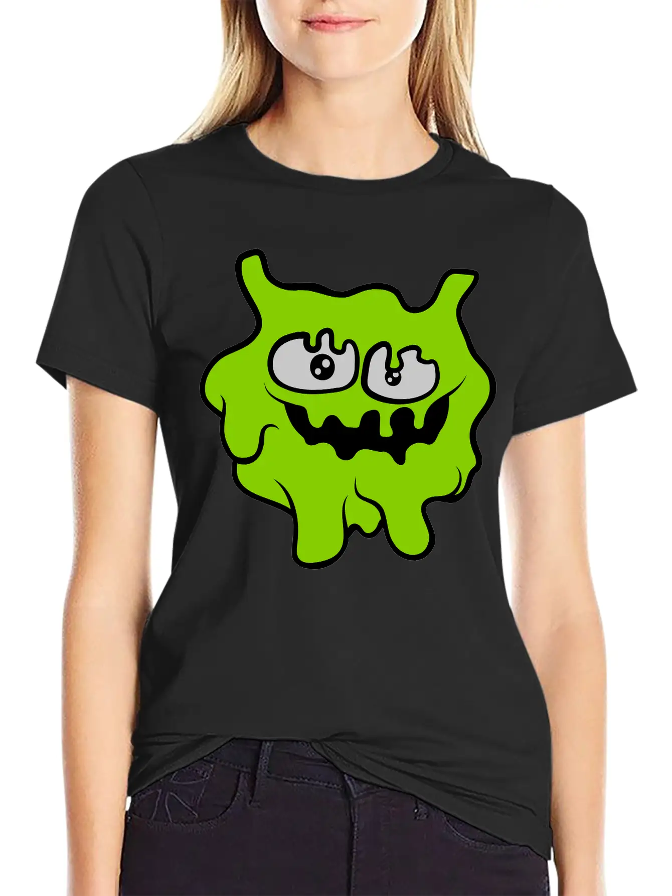 Face Funny Slime Essential Cotton Tee For Daily Outfits ¨C Unisex Style