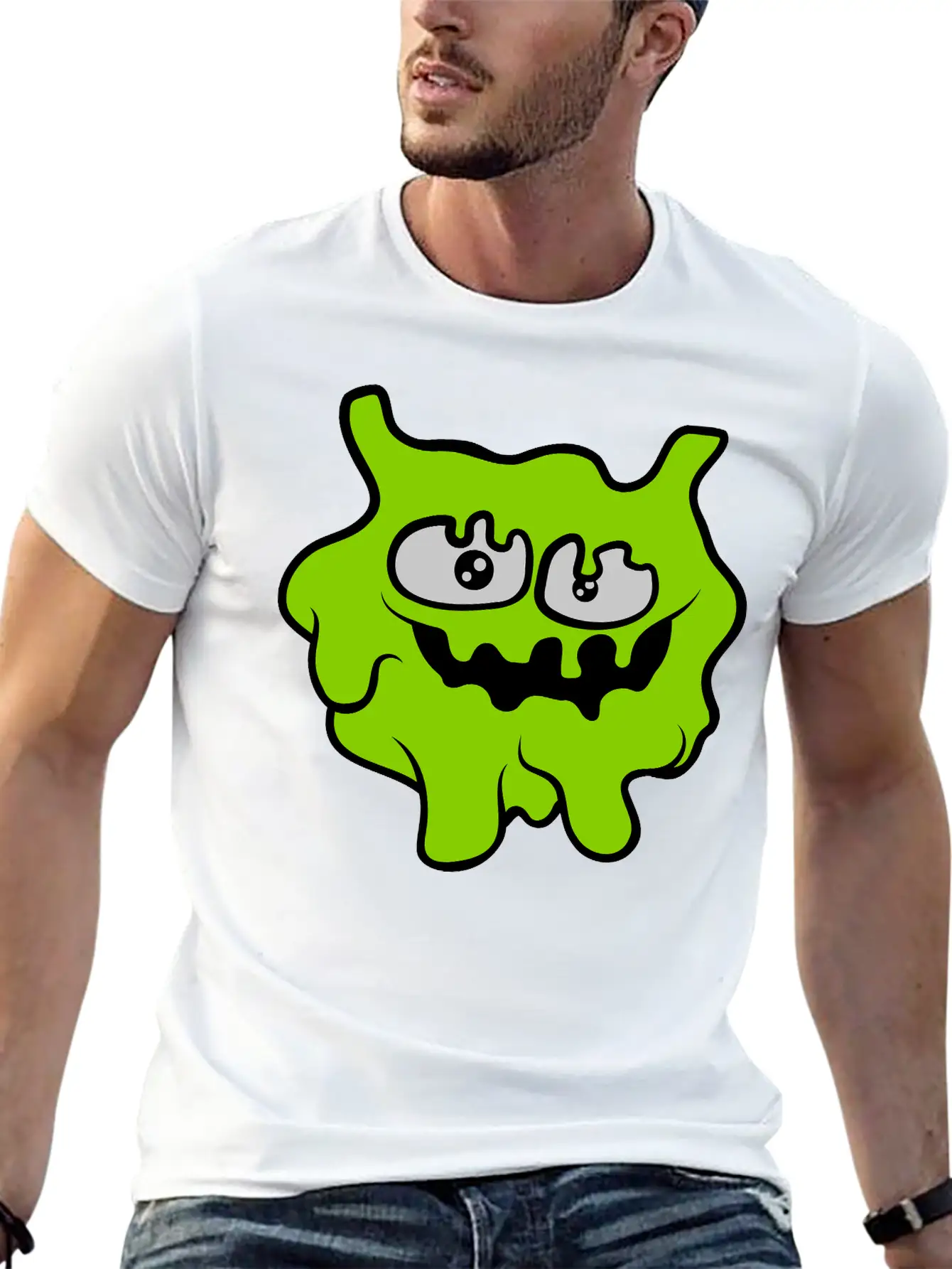 Face Funny Slime Essential Cotton Tee For Daily Outfits ¨C Unisex Style