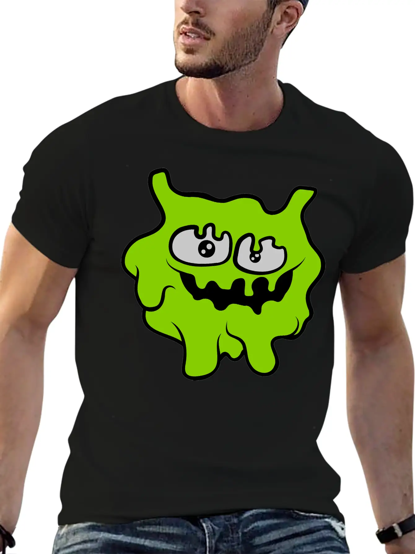 Face Funny Slime Essential Cotton Tee For Daily Outfits ¨C Unisex Style