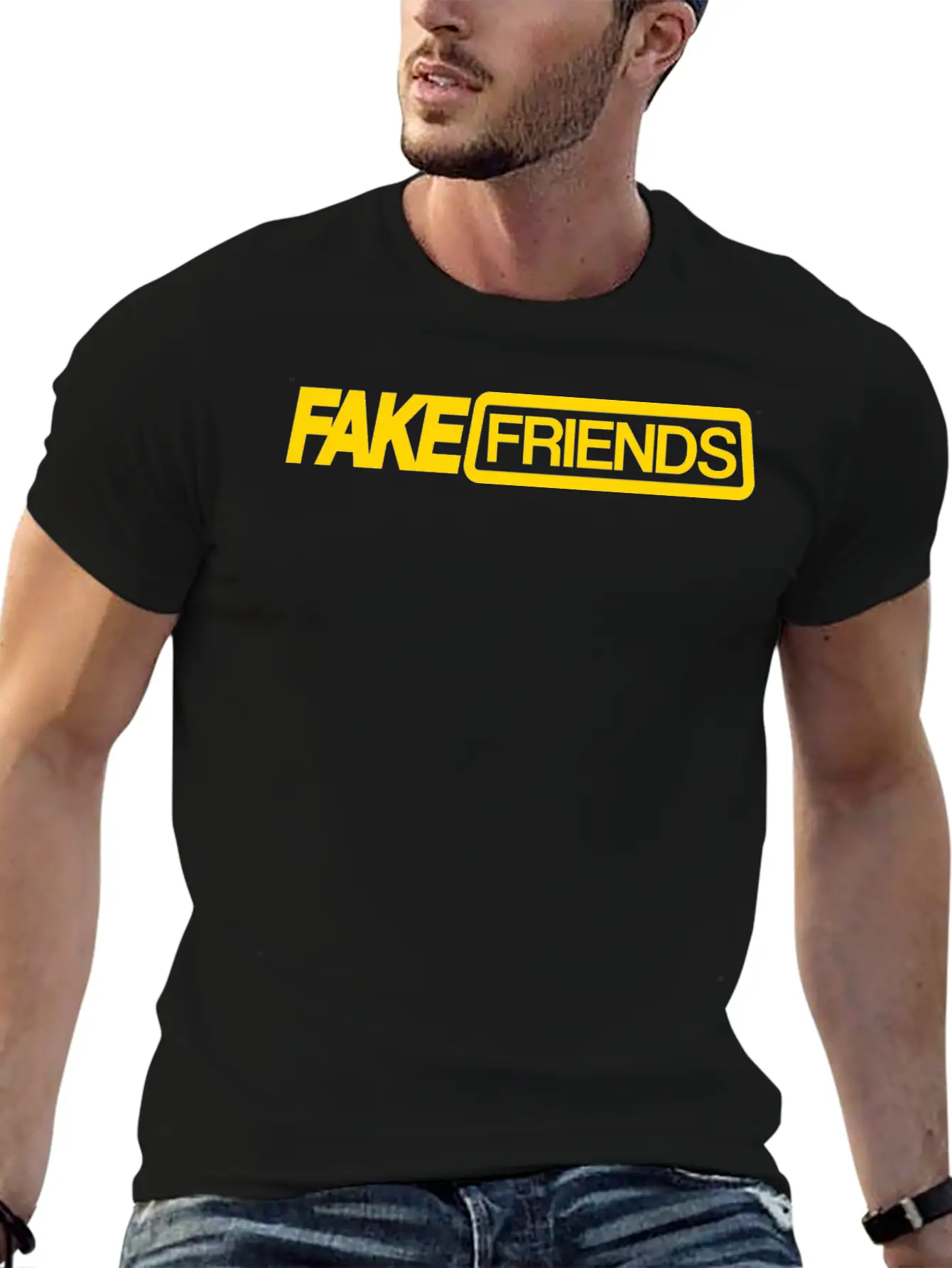 Fake Friends Unisex Casual T-Shirt ¨C Clean Design For Daily Comfort