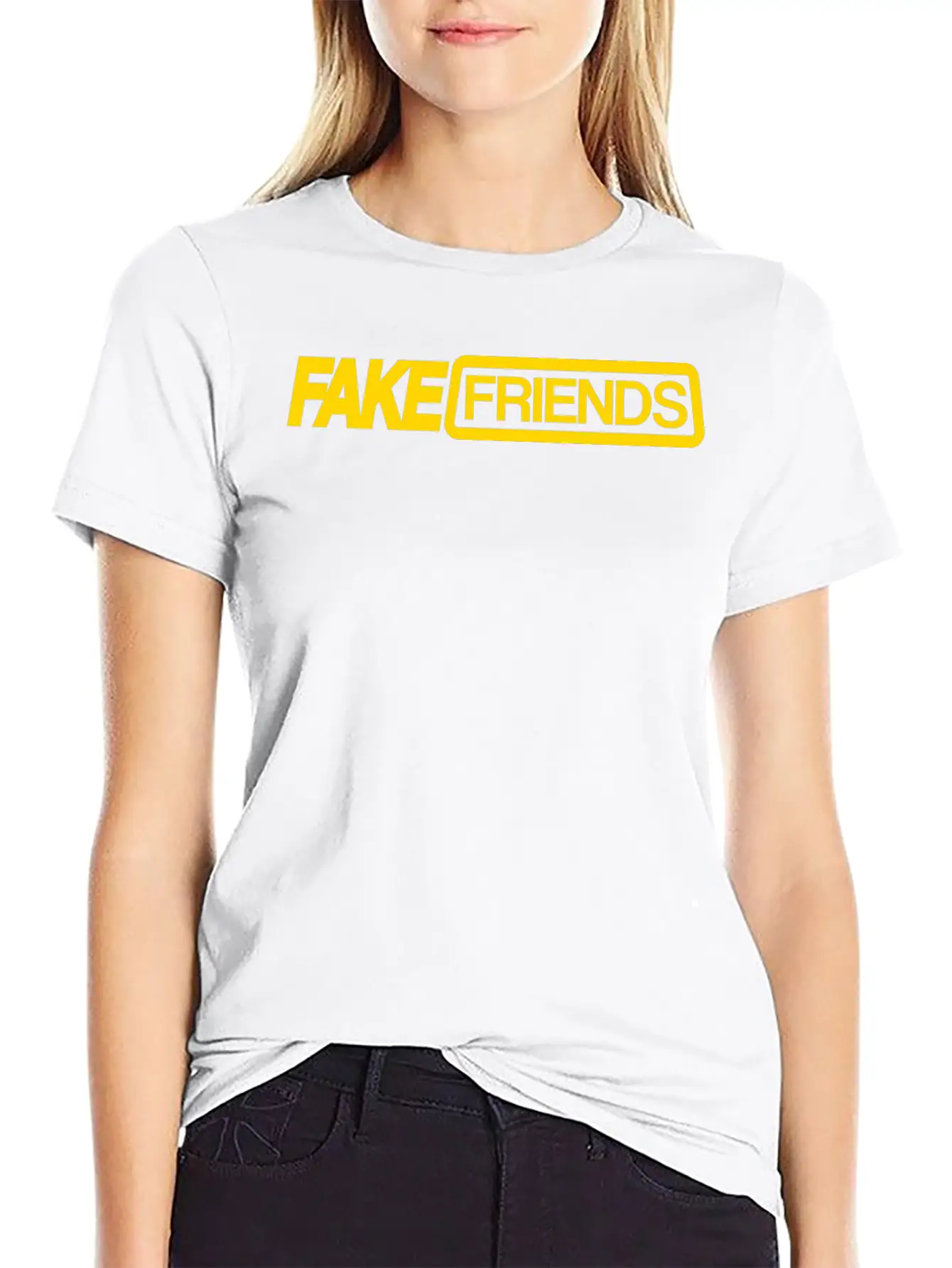Fake Friends Unisex Casual T-Shirt ¨C Clean Design For Daily Comfort