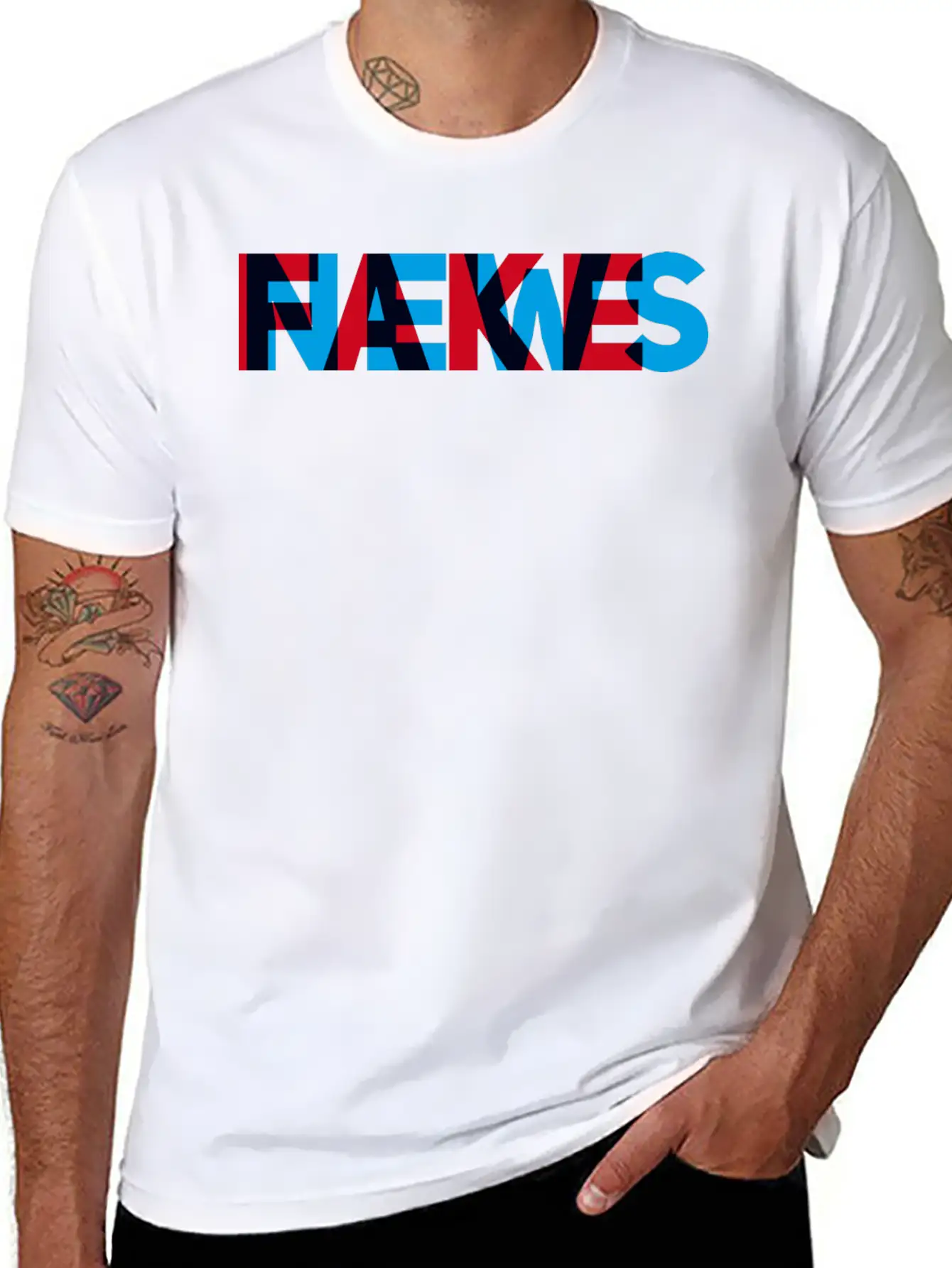 Fake News Politic Letter Ironic Humor Journalist Basic Graphic T-Shirt ¨C Daily Comfort In Soft Cotton